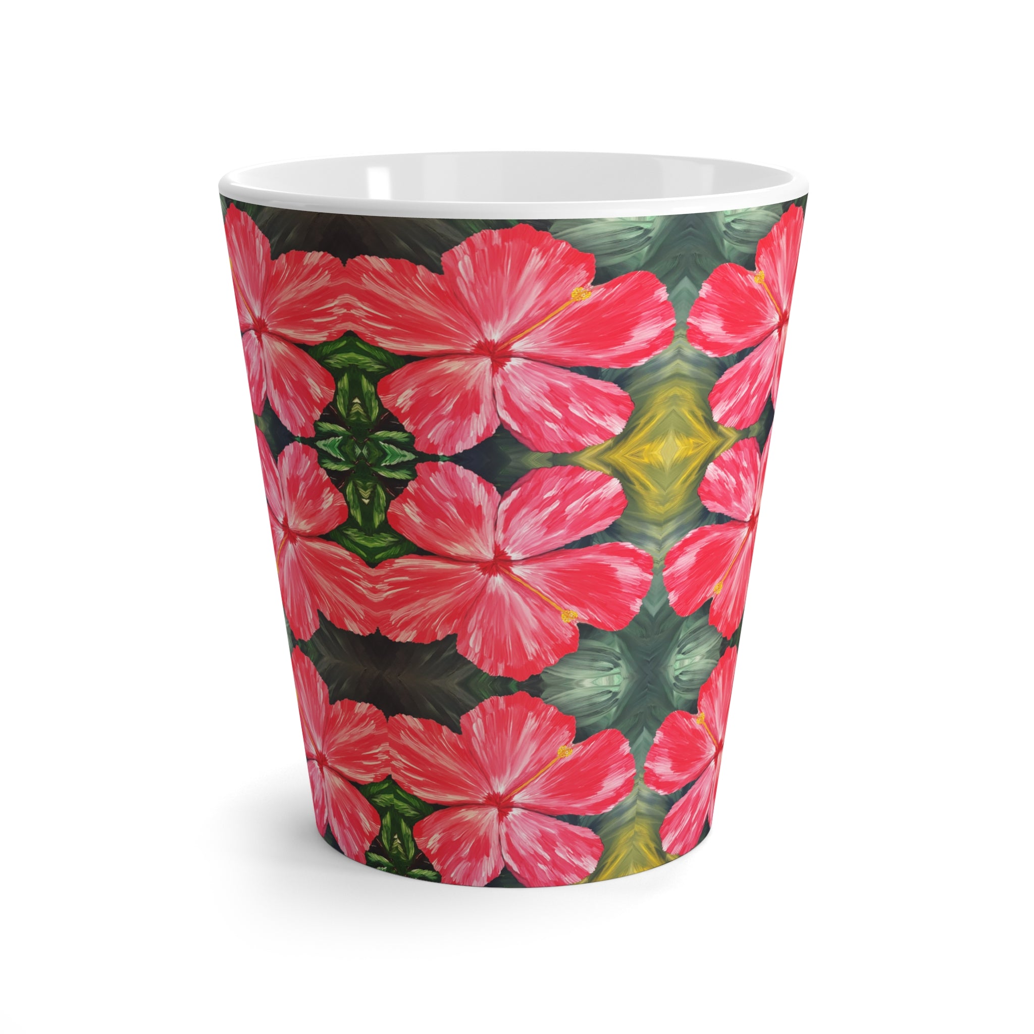 Hibiscus Hues Latte Mug