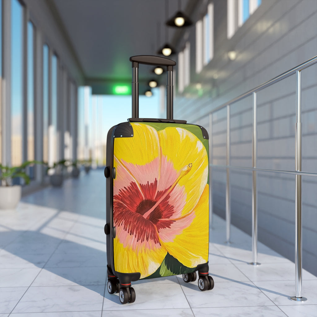Blushing Sunrise Handprinted Colorful Suitcase