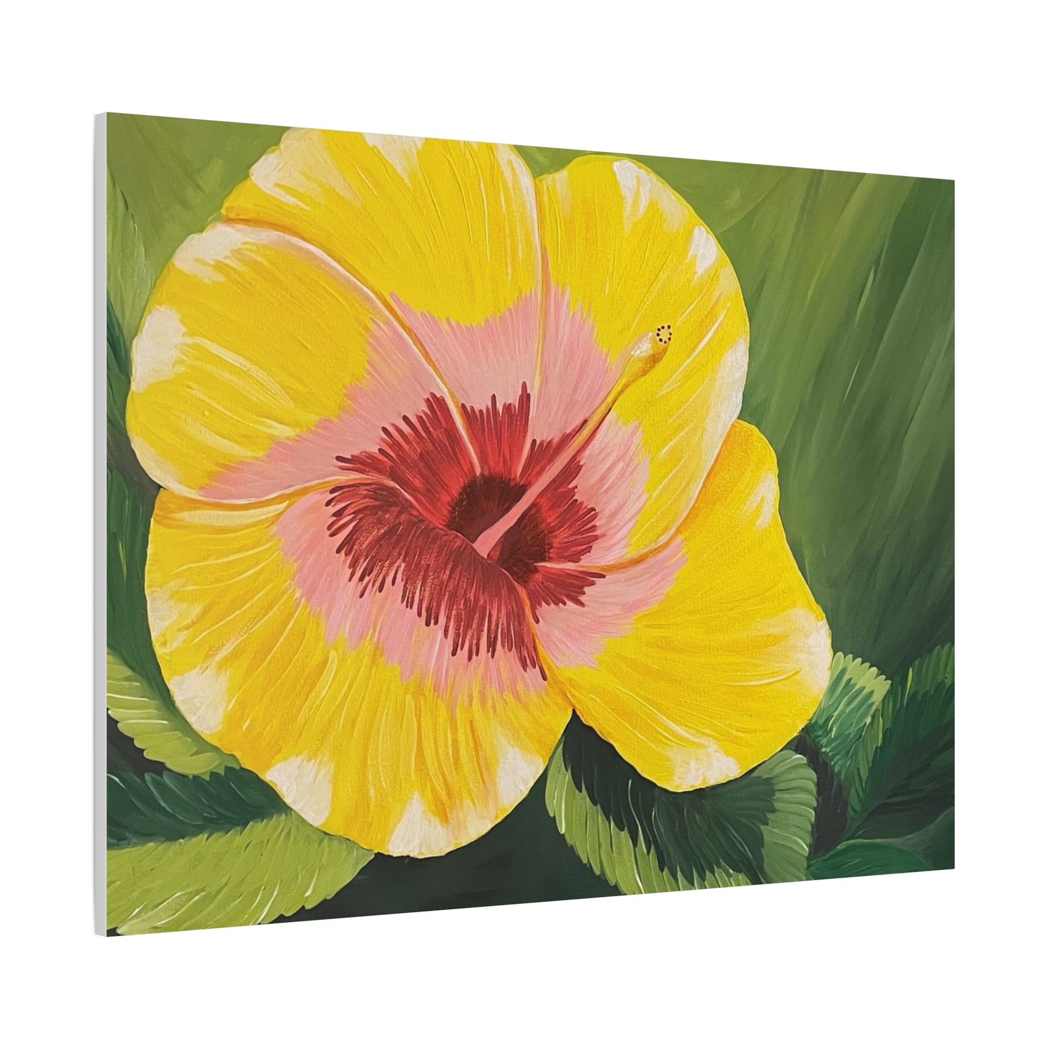 Blushing Sunrise Abstract Art Canvas - Contemporary Wall Decor