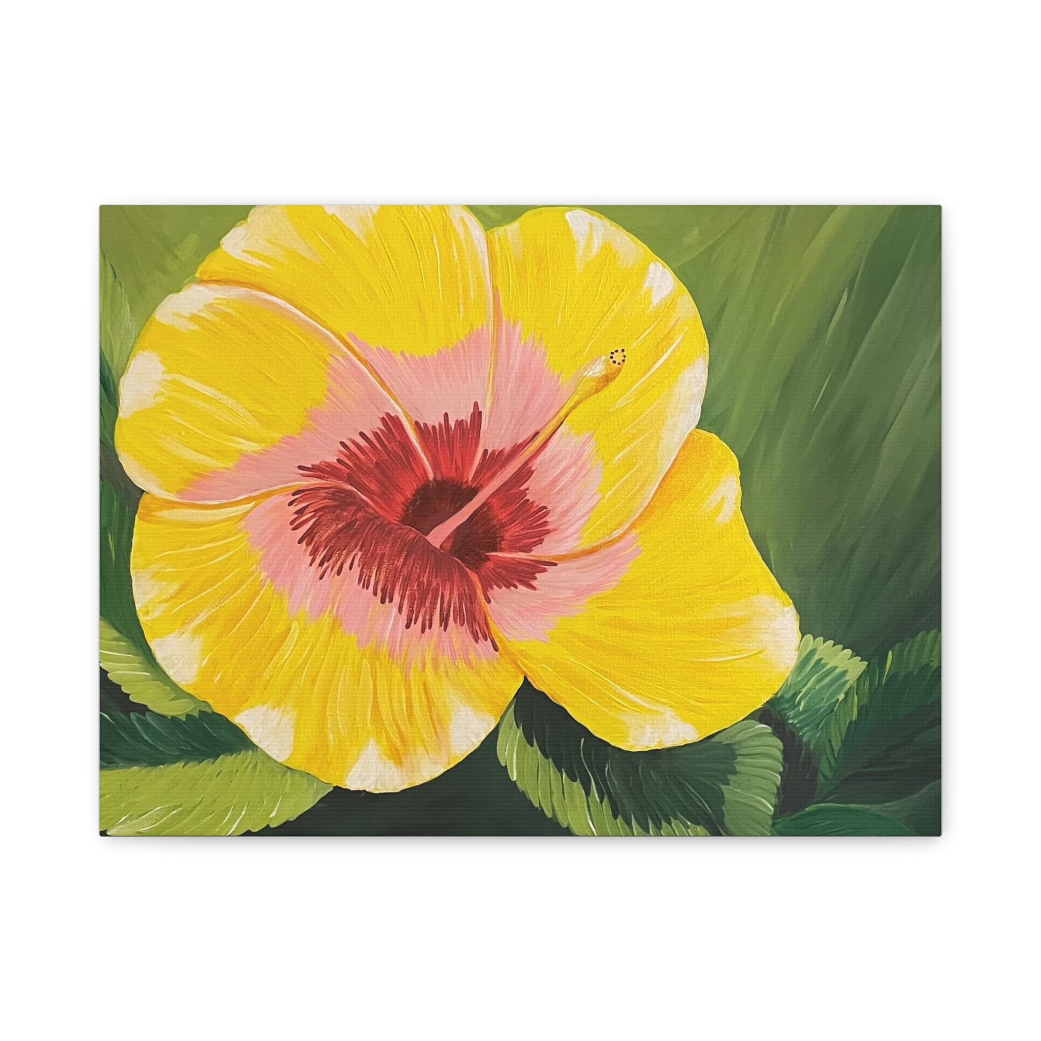 Blushing Sunrise Abstract Art Canvas - Contemporary Wall Decor