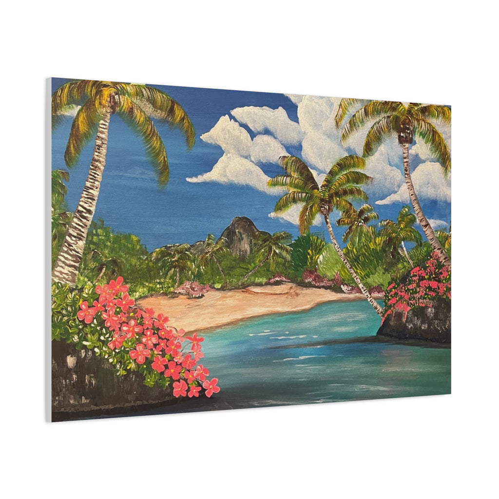 Blooming Paradise Abstract Art Canvas - Contemporary Wall Decor