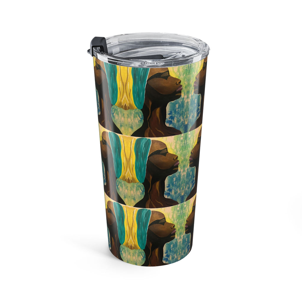 Hues of Heritage Tumbler 20oz, Vibrant Drinkware, Modern Art Travel Mug, Eco-Friendly Gift, Unique Home Beverage Container