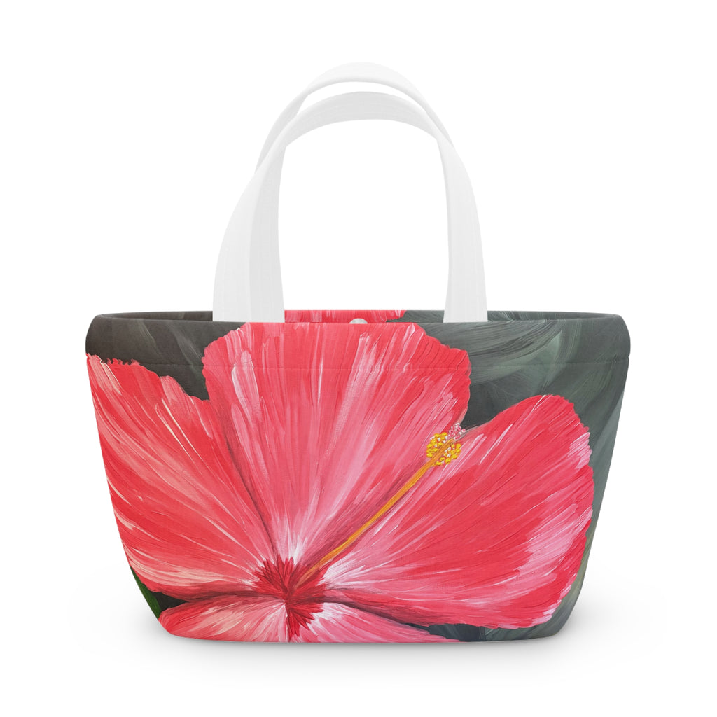 Hibiscus Hues Lunch Bag — Insulated Tote