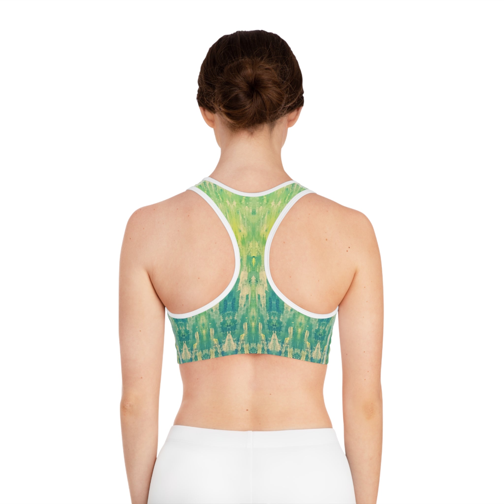 Hues of Heritage Sports Bra, Activewear for Yoga, Workout Gear, Gift for Fitness Lovers, Exercise Top, Beachwear