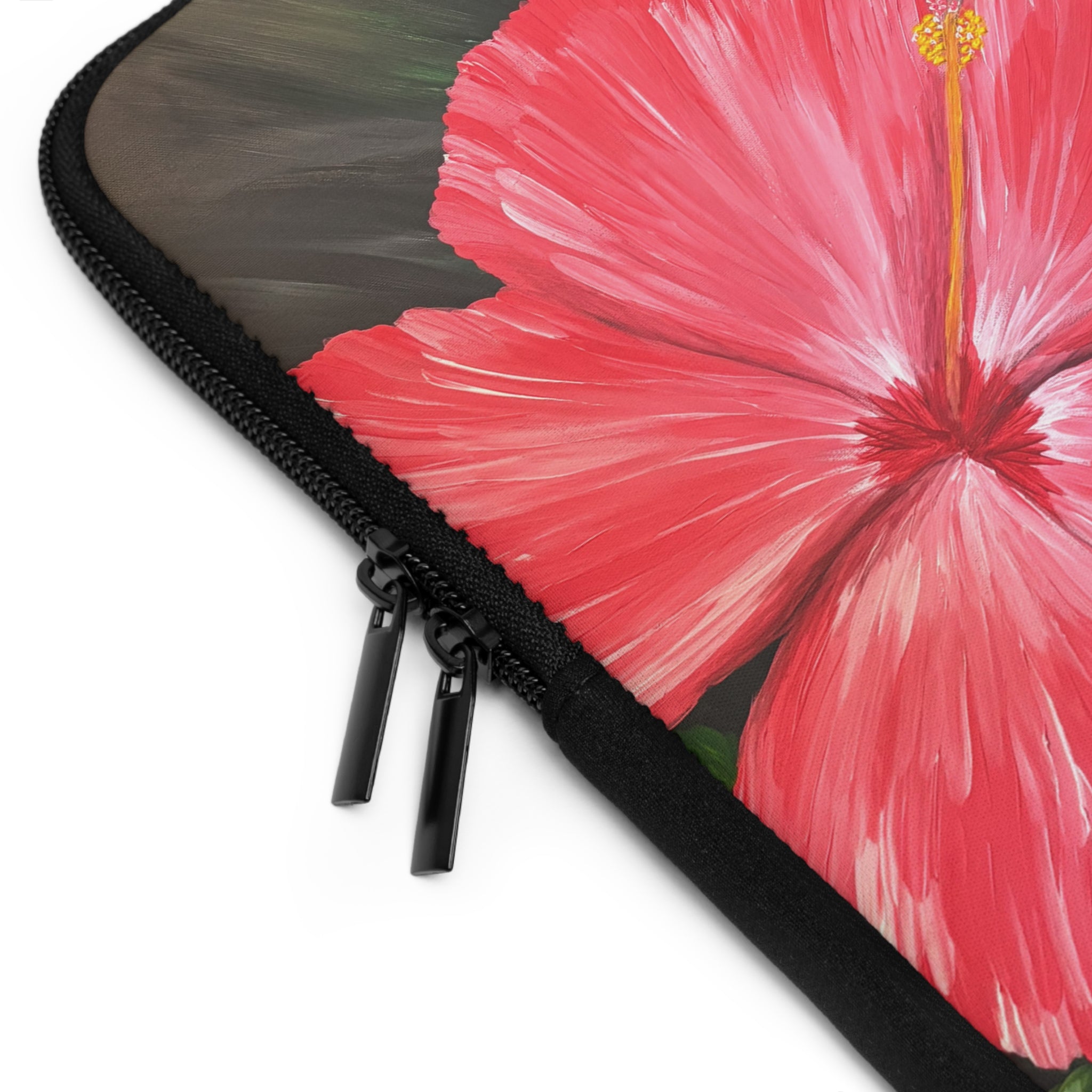 Hibiscus Hues Laptop Sleeve for Tech Lovers - Perfect Gift for Students and Professionals