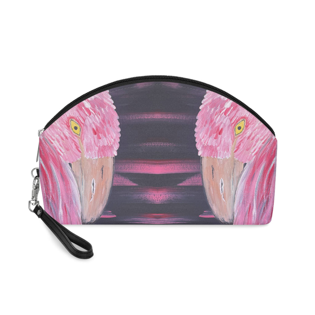 Feathered Grace Cosmetic Pouch - Stylish Makeup Bag