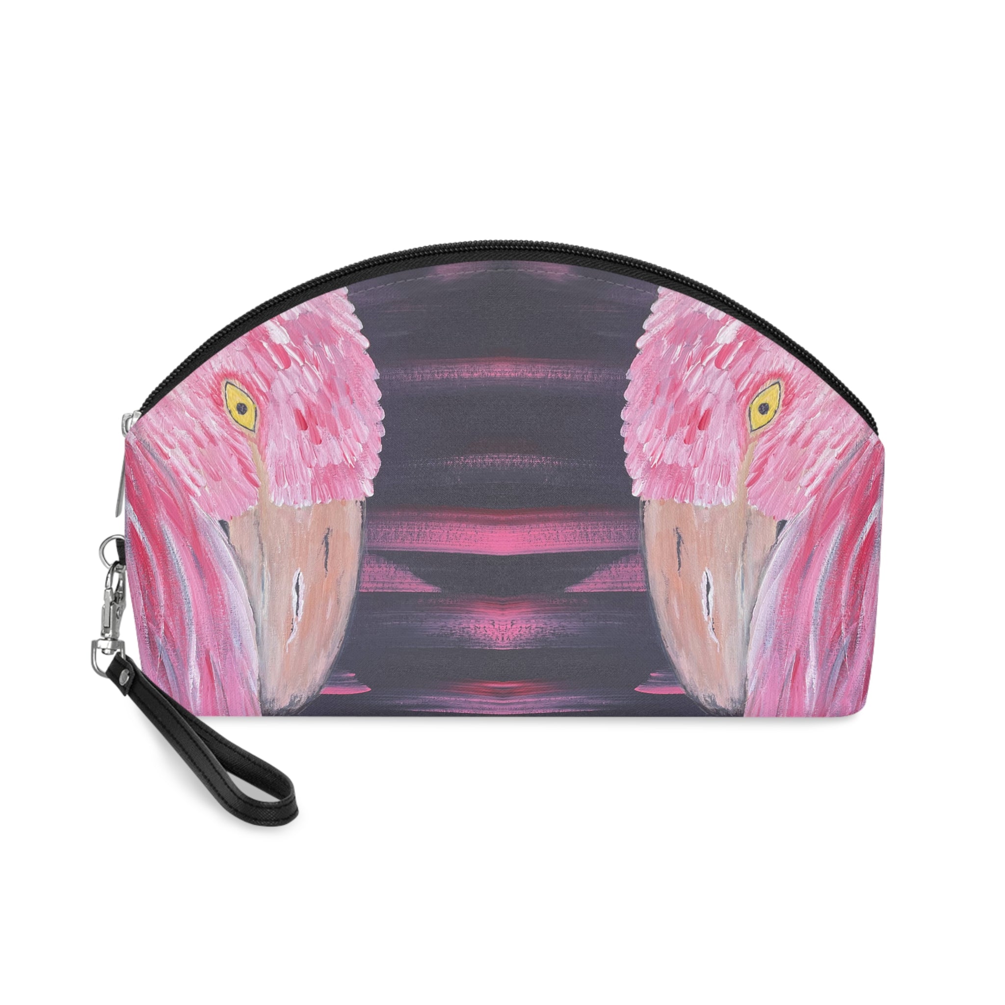 Feathered Grace Cosmetic Pouch - Stylish Makeup Bag