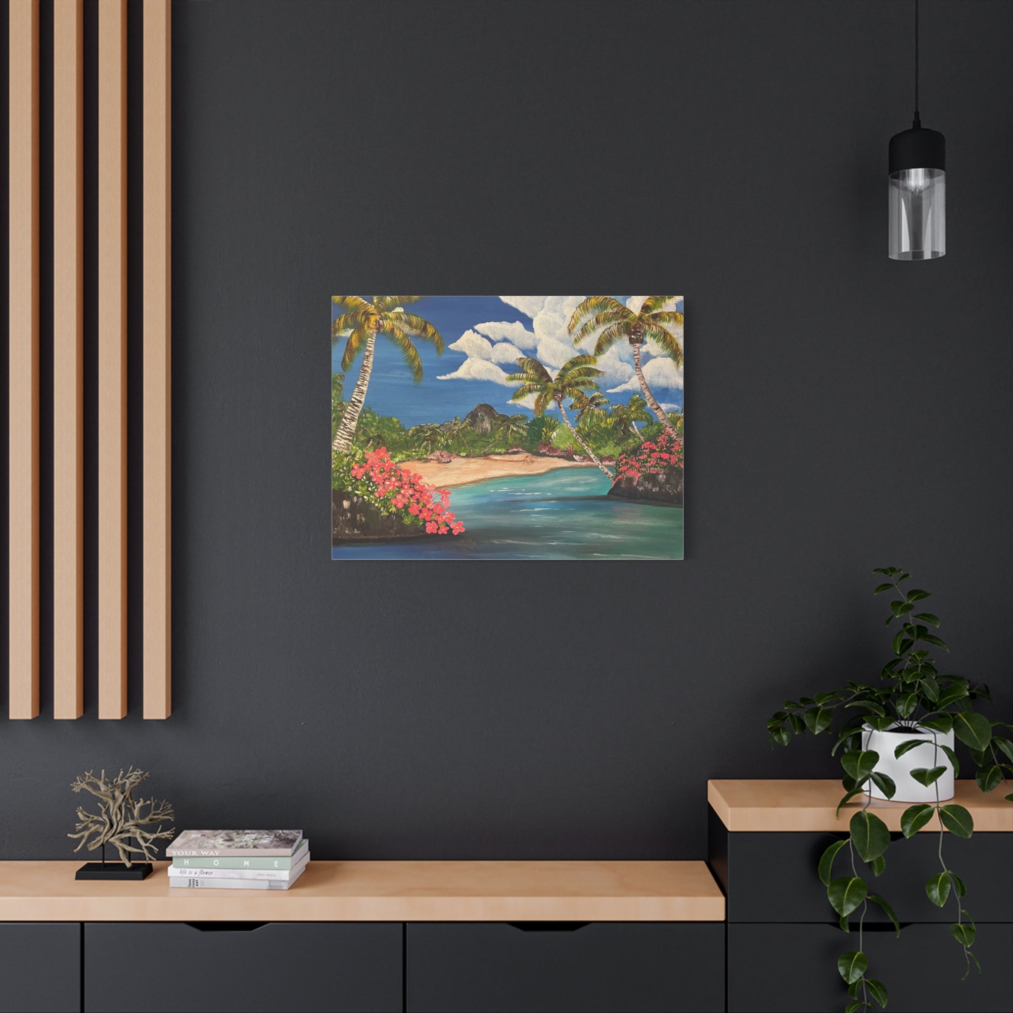 Blooming Paradise Abstract Art Canvas - Contemporary Wall Decor