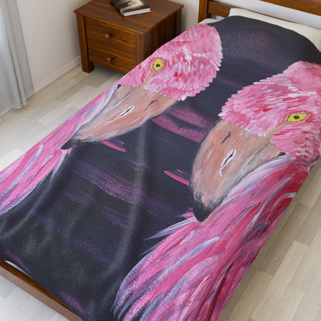 Feathered Grace Plush Blanket Custom Designs Unique