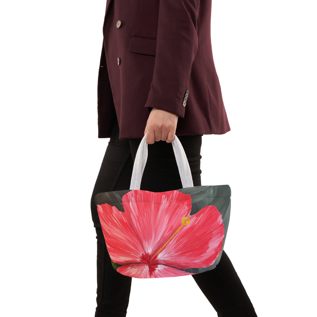 Hibiscus Hues Lunch Bag — Insulated Tote