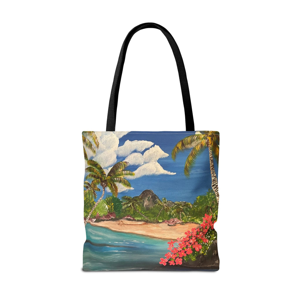 Blooming Paradise Hand Painted Tote Bag