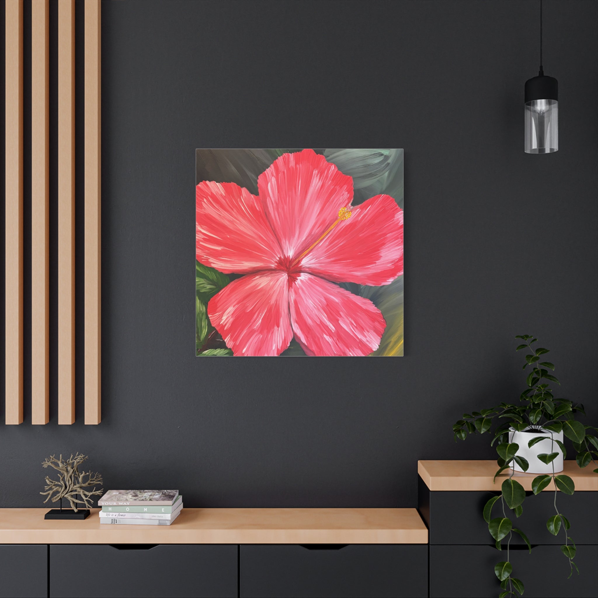 Hibiscus Hues Canvas Wall Art