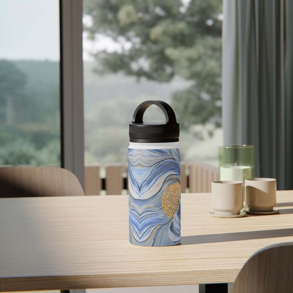 Velvet Current Stainless Steel Water Bottle with Handle Lid