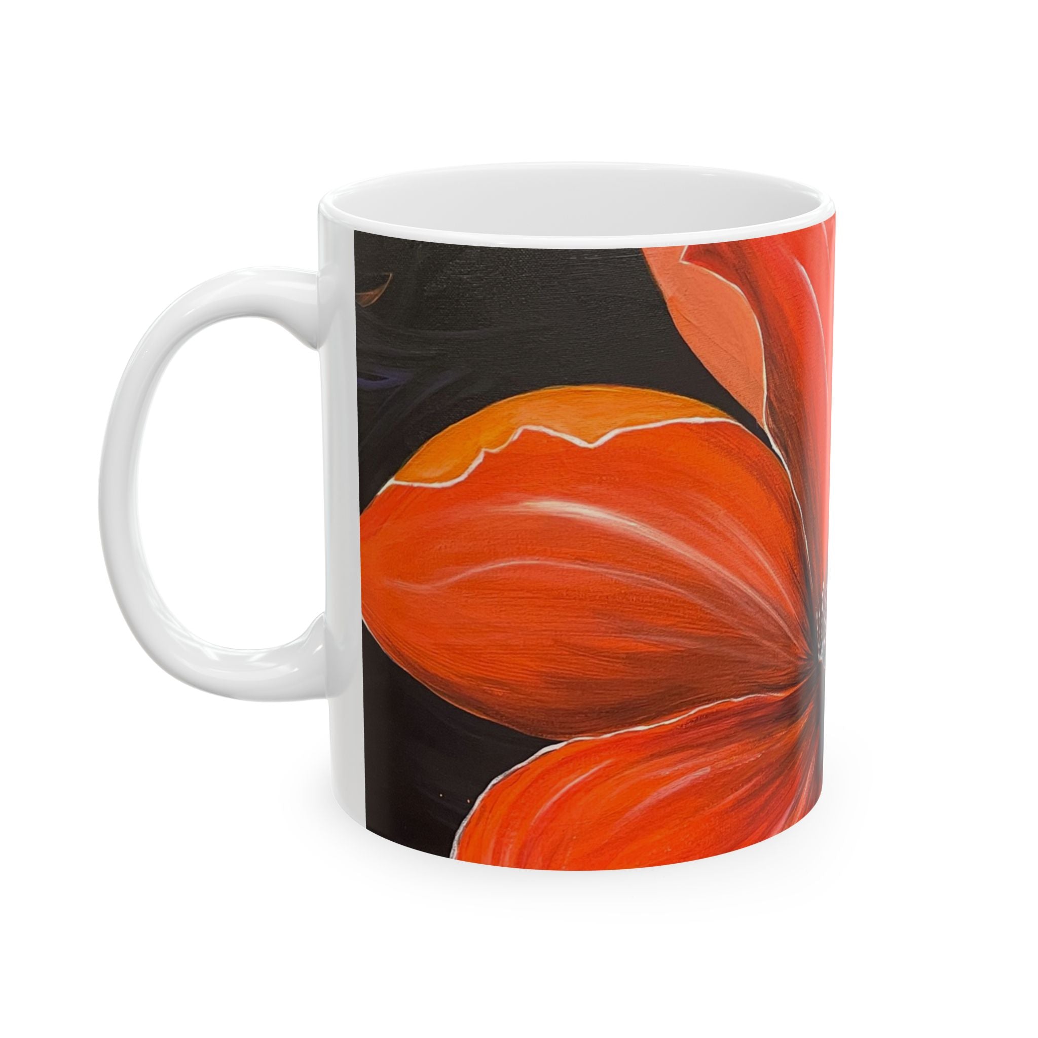 Scarlet Veil Hand Painted Mug