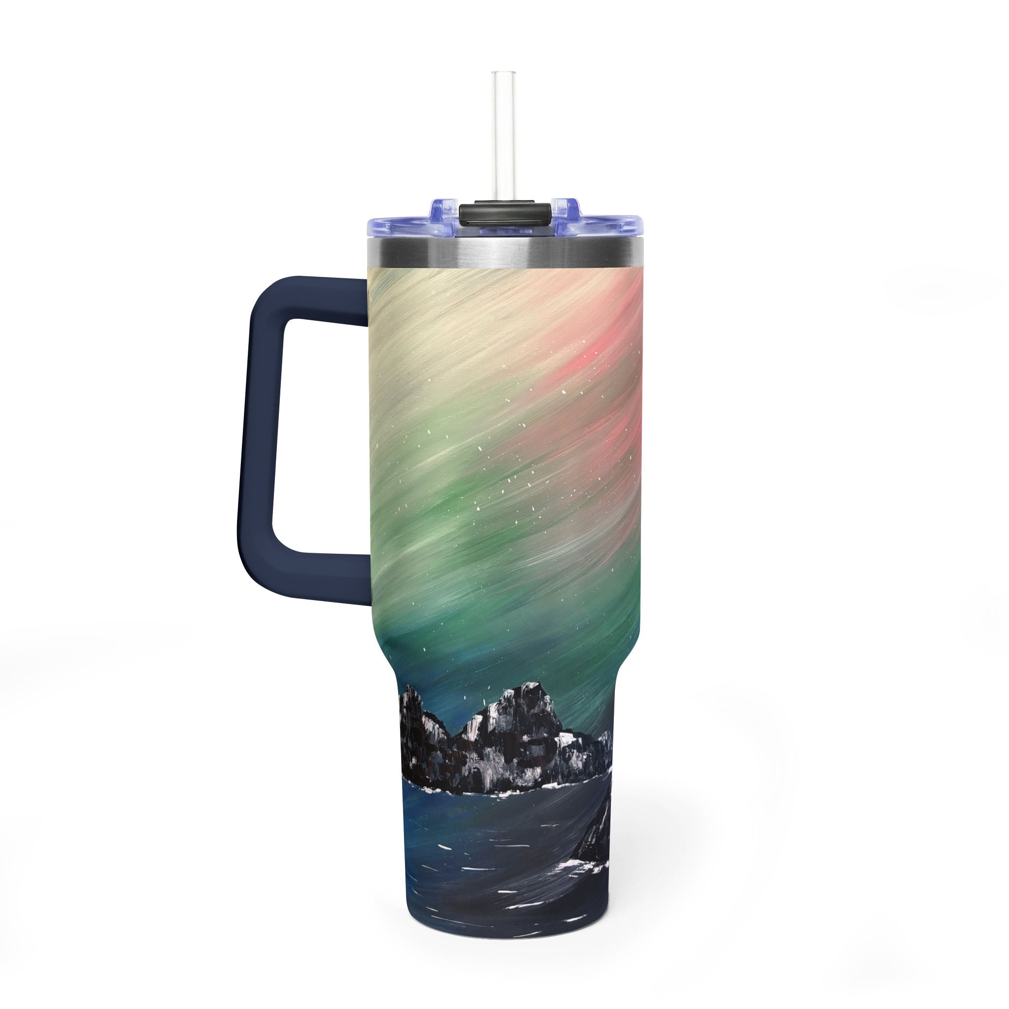 The North Sky 40oz  Vacuum Tumbler — Insulated Travel Mug with Straw