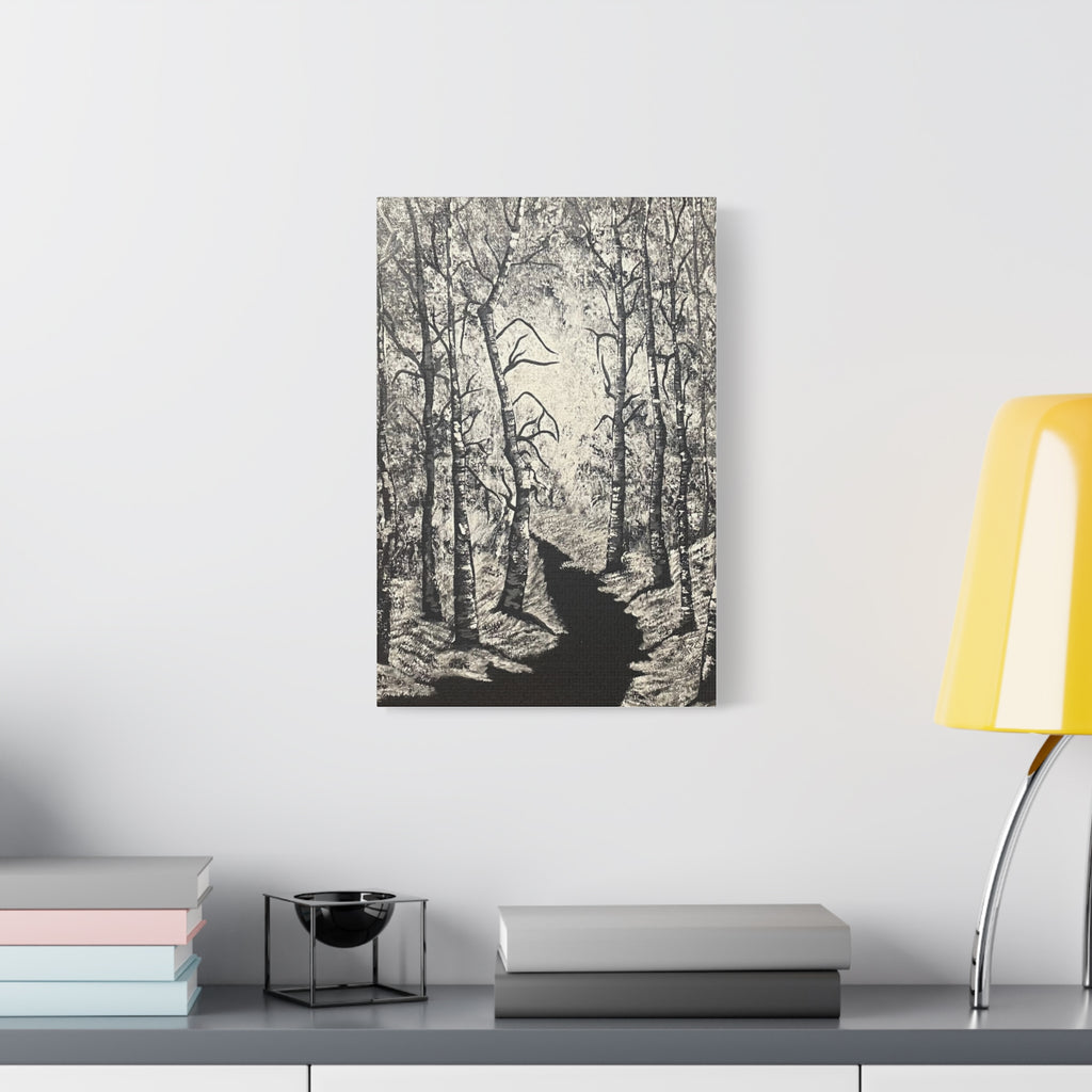 Silver Shadows Canvas Wall Art