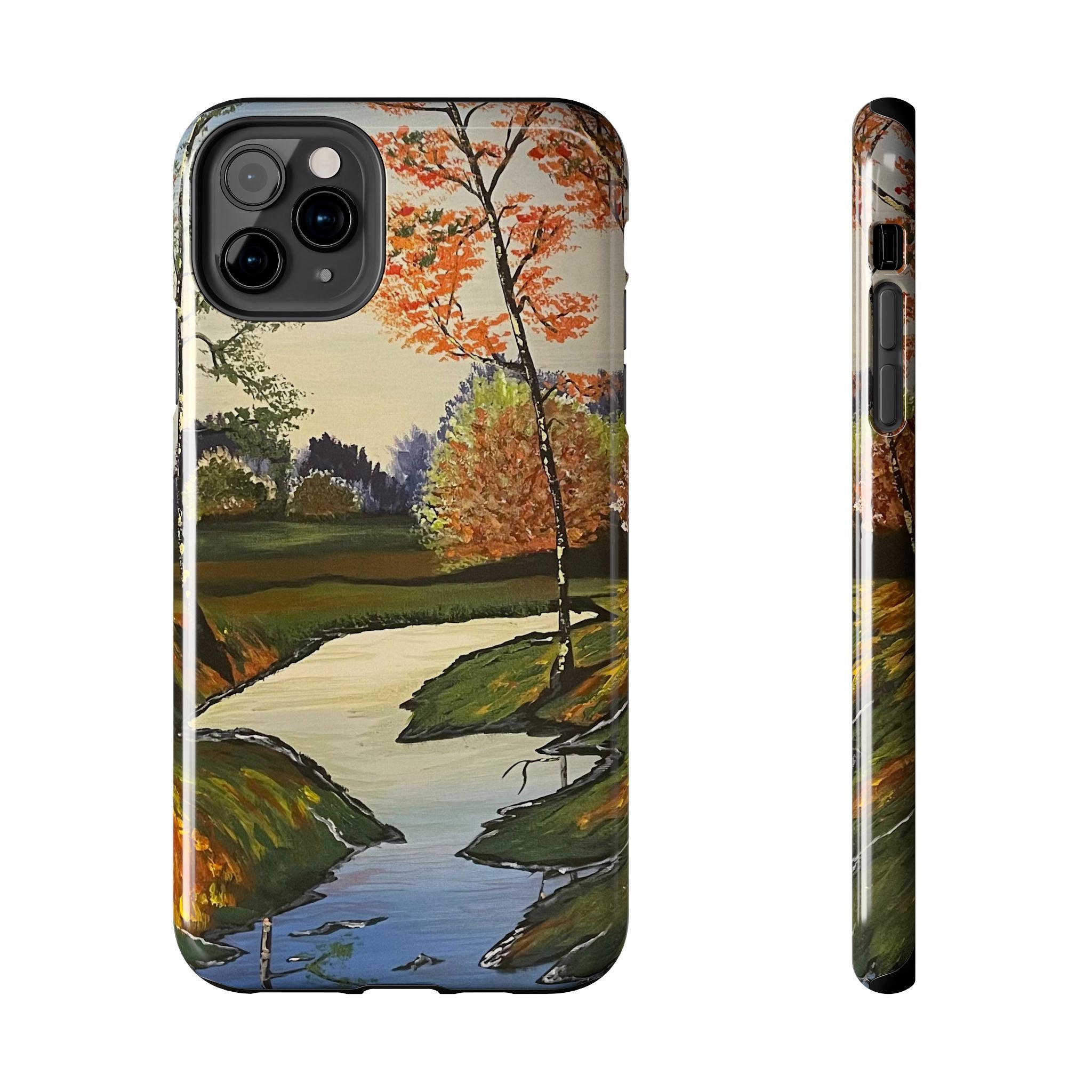 Whispering Birches Phone Case - Hand Painted Unique Designs