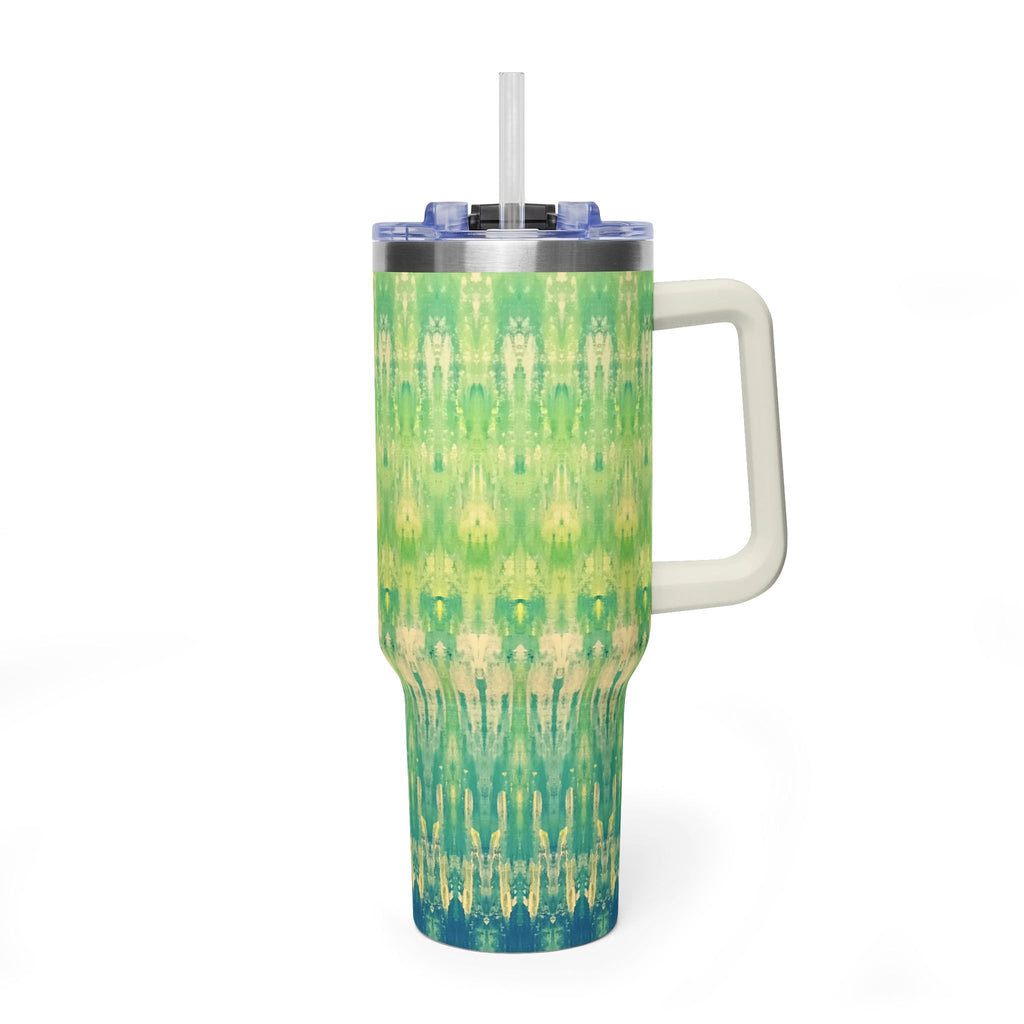 Hues of Heritage 40oz  Vacuum Tumbler — Insulated Travel Mug with Straw