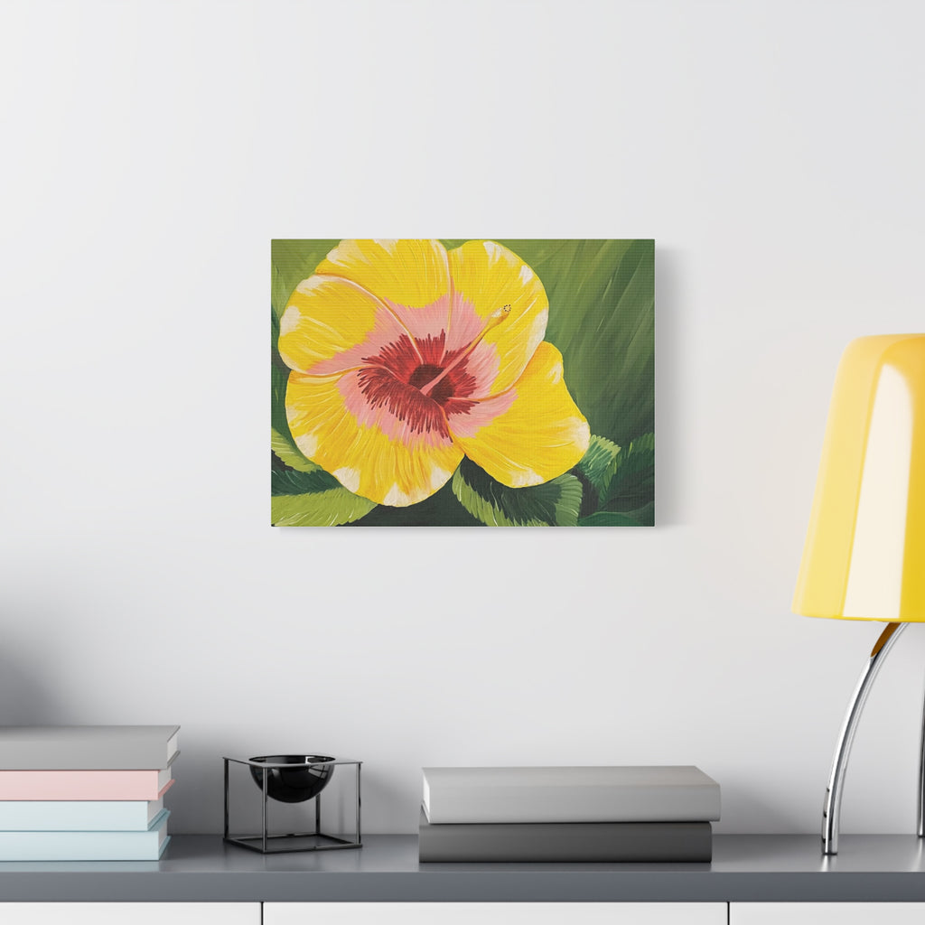 Blushing Sunrise Abstract Art Canvas - Contemporary Wall Decor