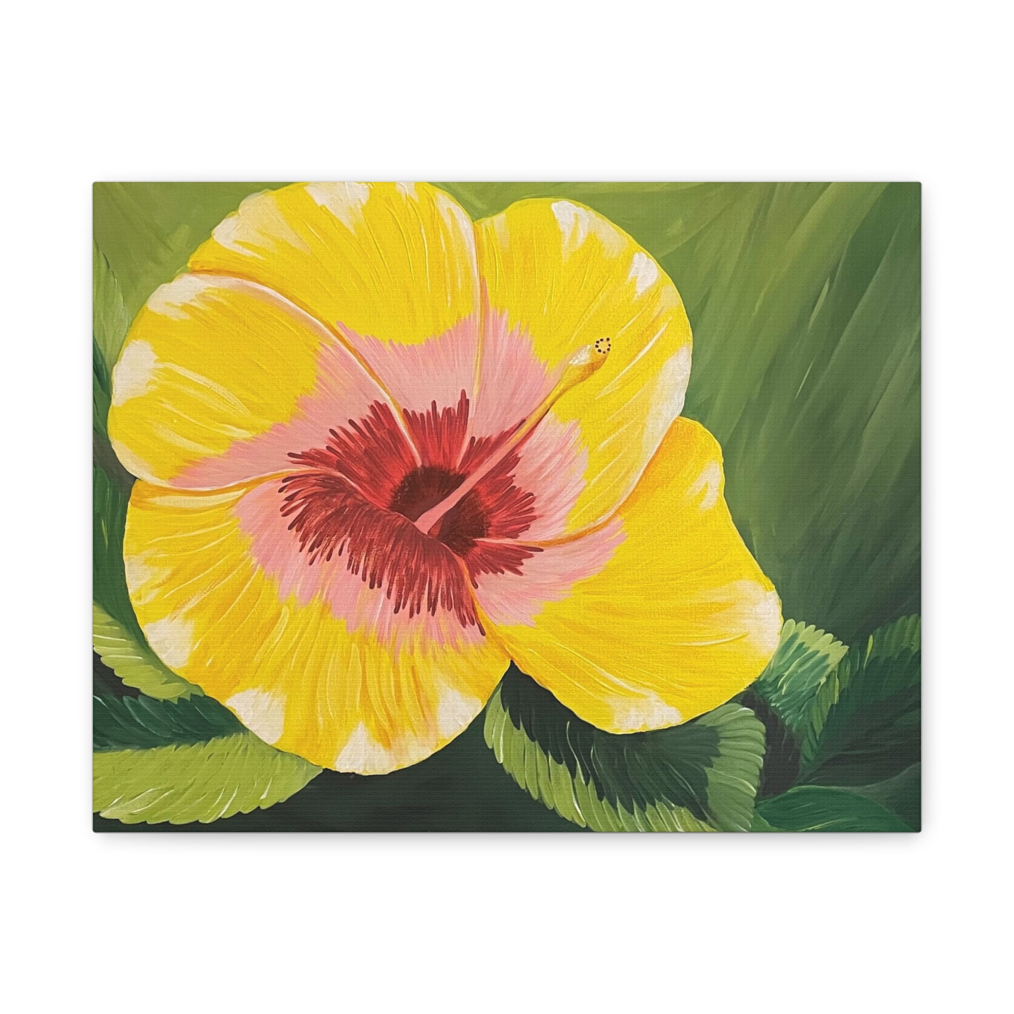 Blushing Sunrise Abstract Art Canvas - Contemporary Wall Decor