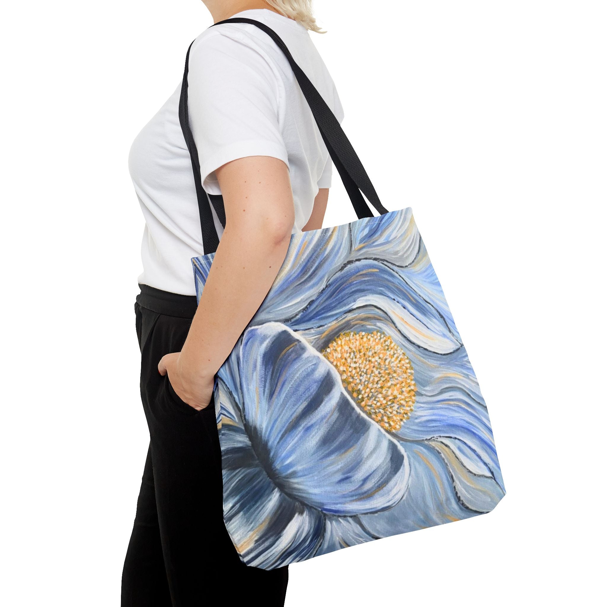 Velvet Current Hand Painted Tote Bag