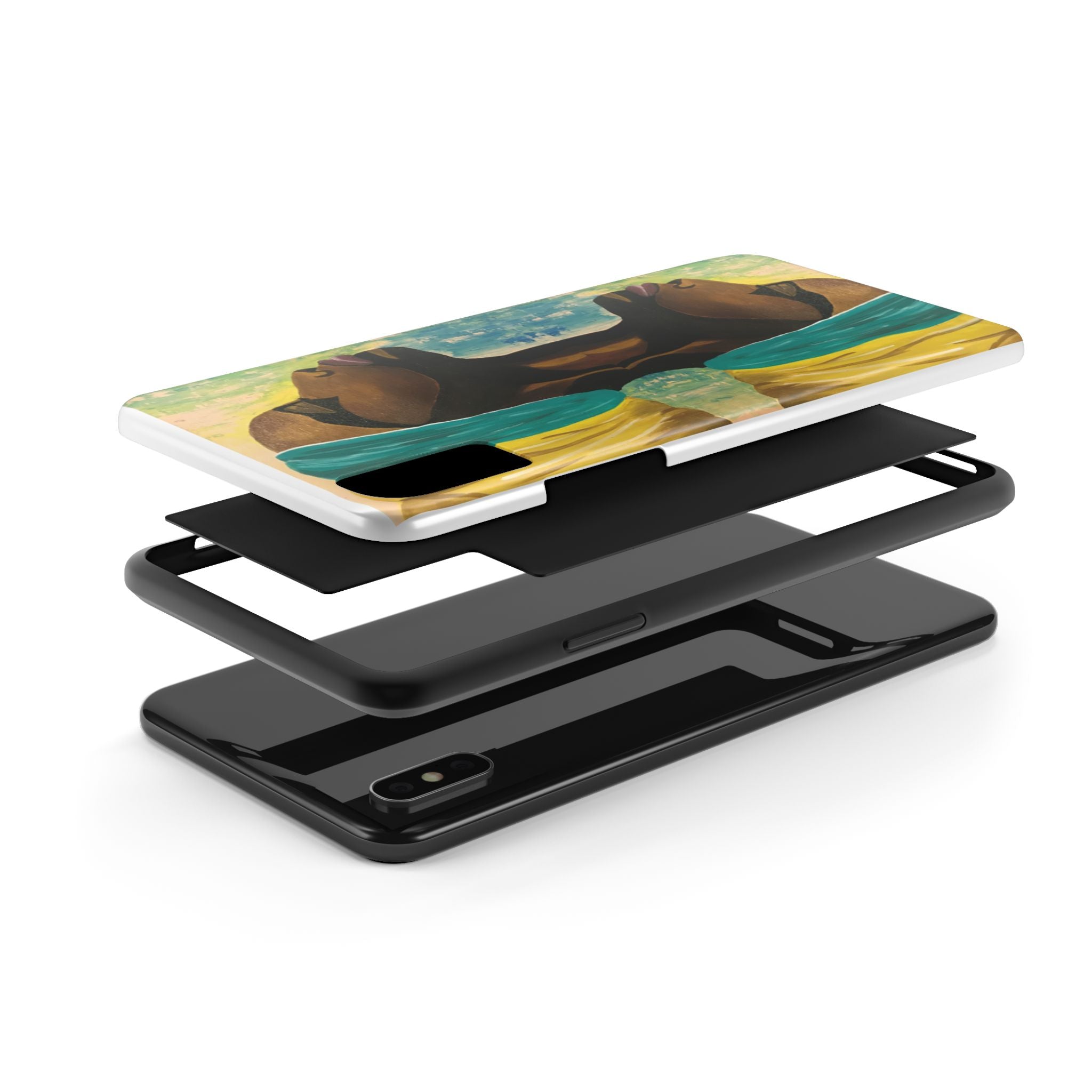 Hues of Heritage Phone Case Hand Painted