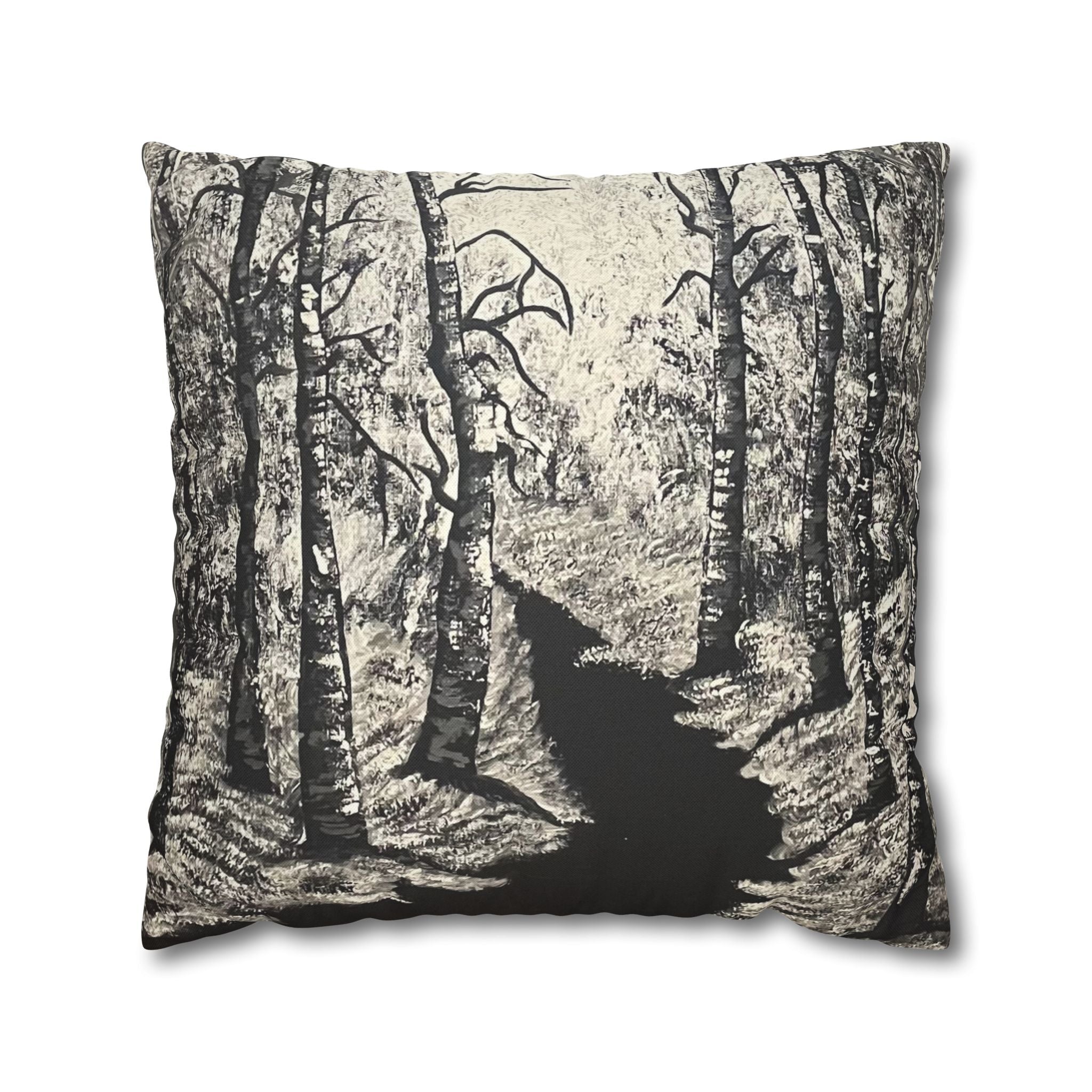 Silver Shadows Square Decorative Pillow Sham