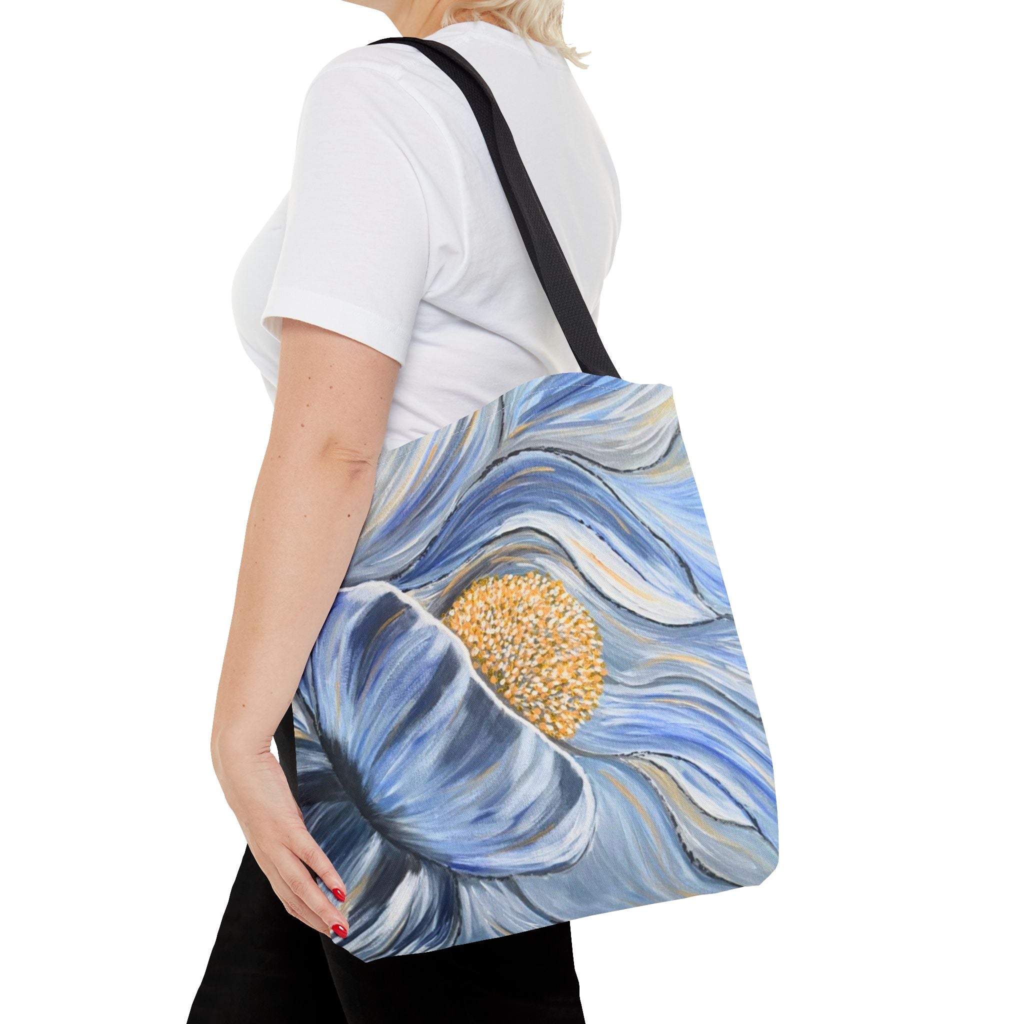Velvet Current Hand Painted Tote Bag