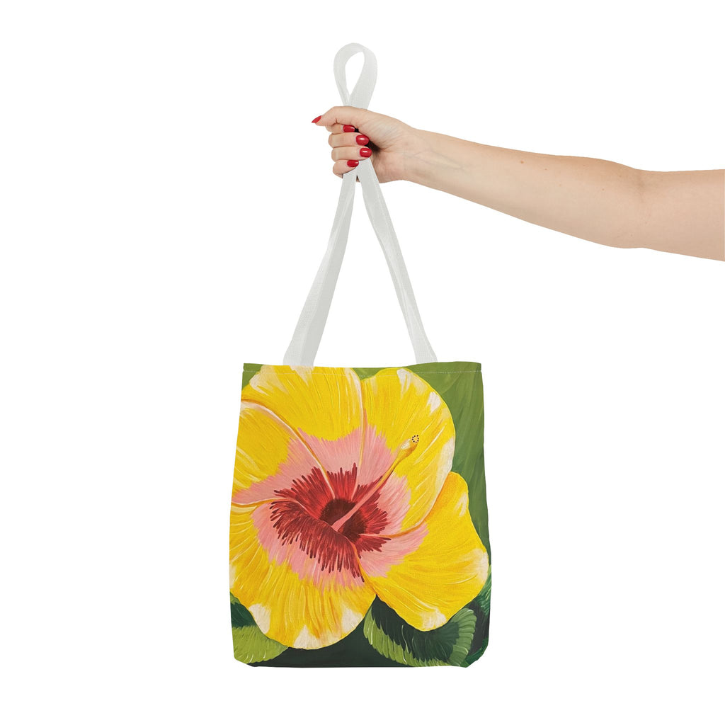 Blushing Sunrise Hand Painted Tote Bag