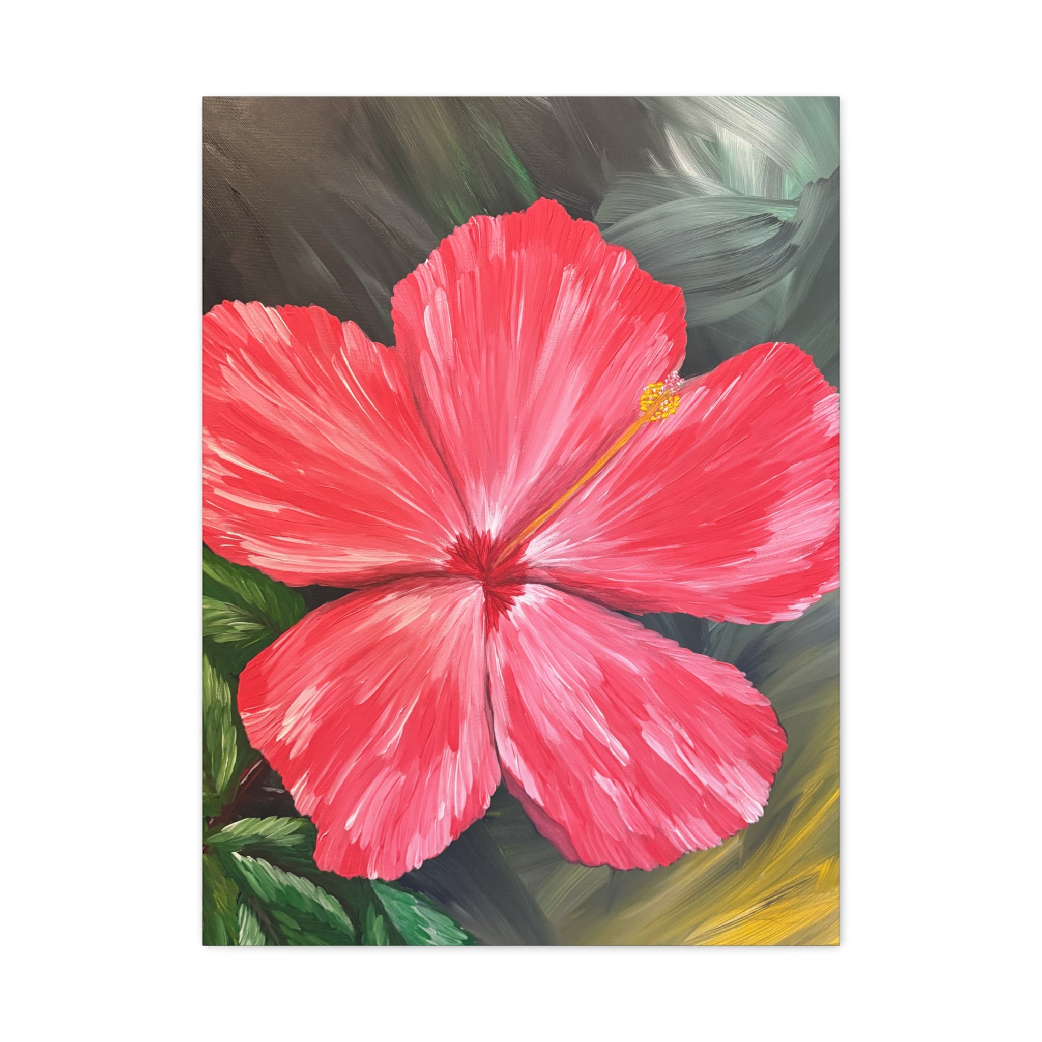 Hibiscus Hues Canvas Wall Art