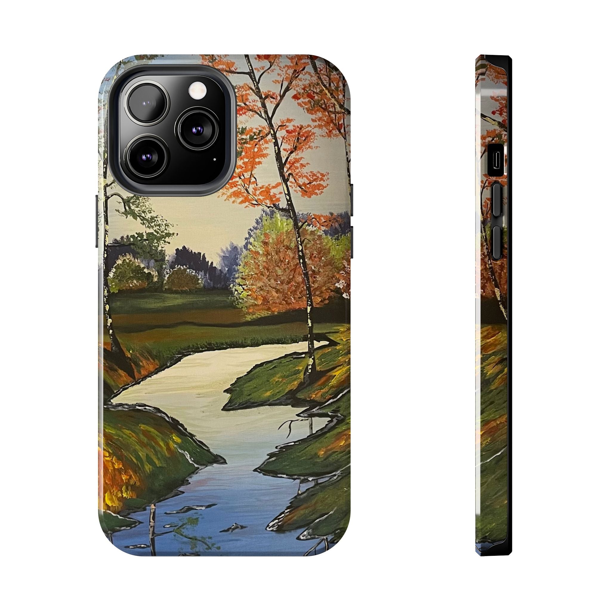 Whispering Birches Phone Case - Hand Painted Unique Designs