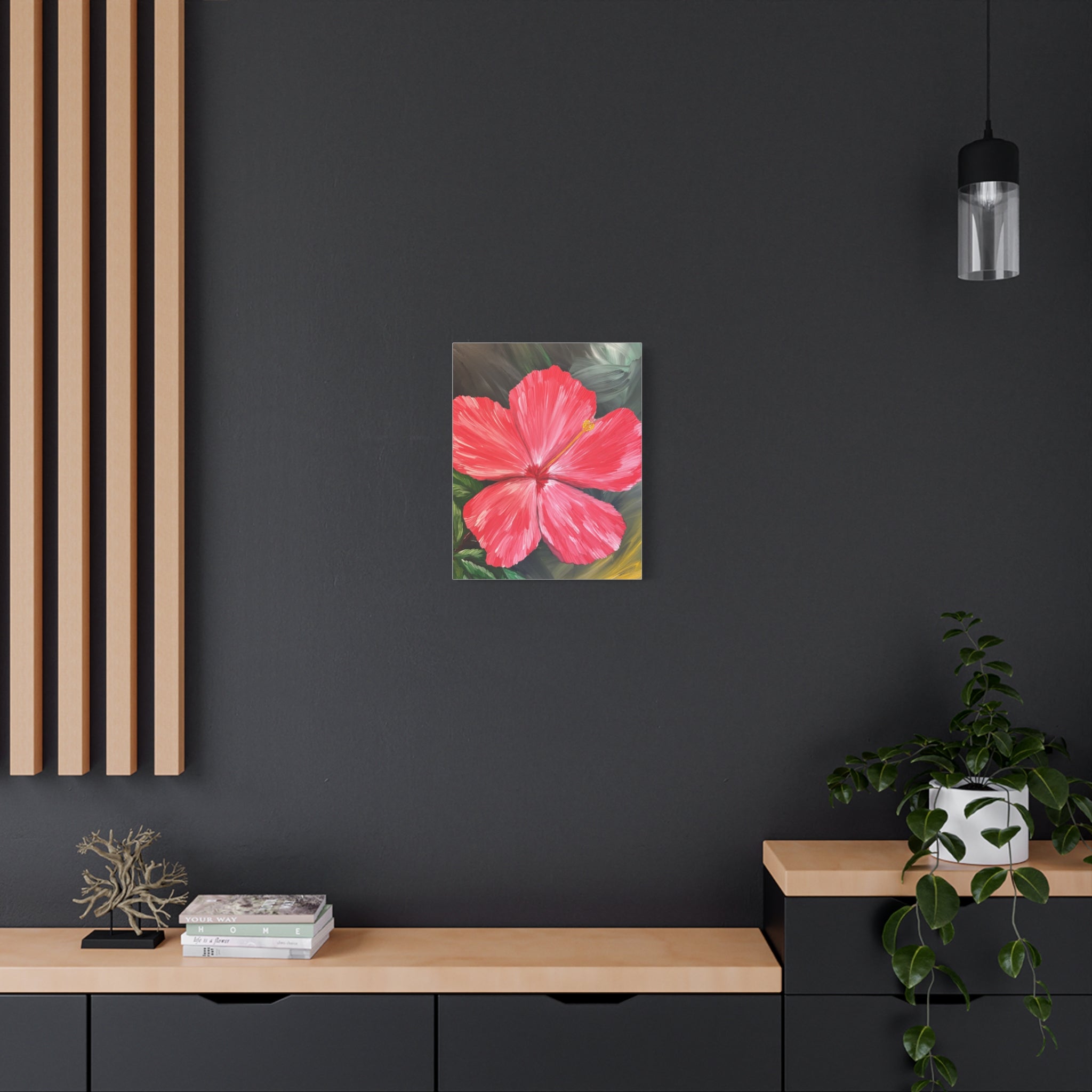 Hibiscus Hues Canvas Wall Art