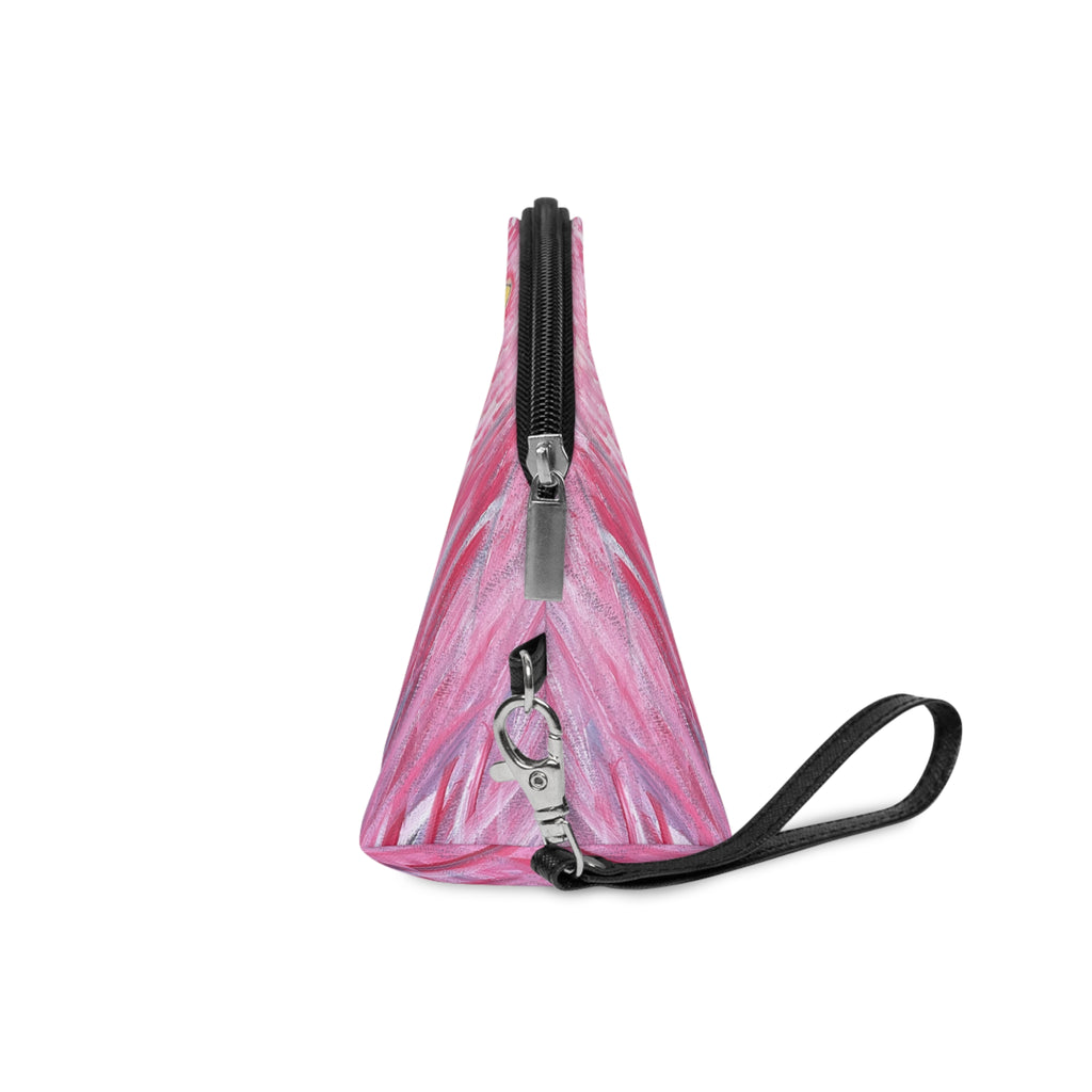 Feathered Grace Cosmetic Pouch - Stylish Makeup Bag