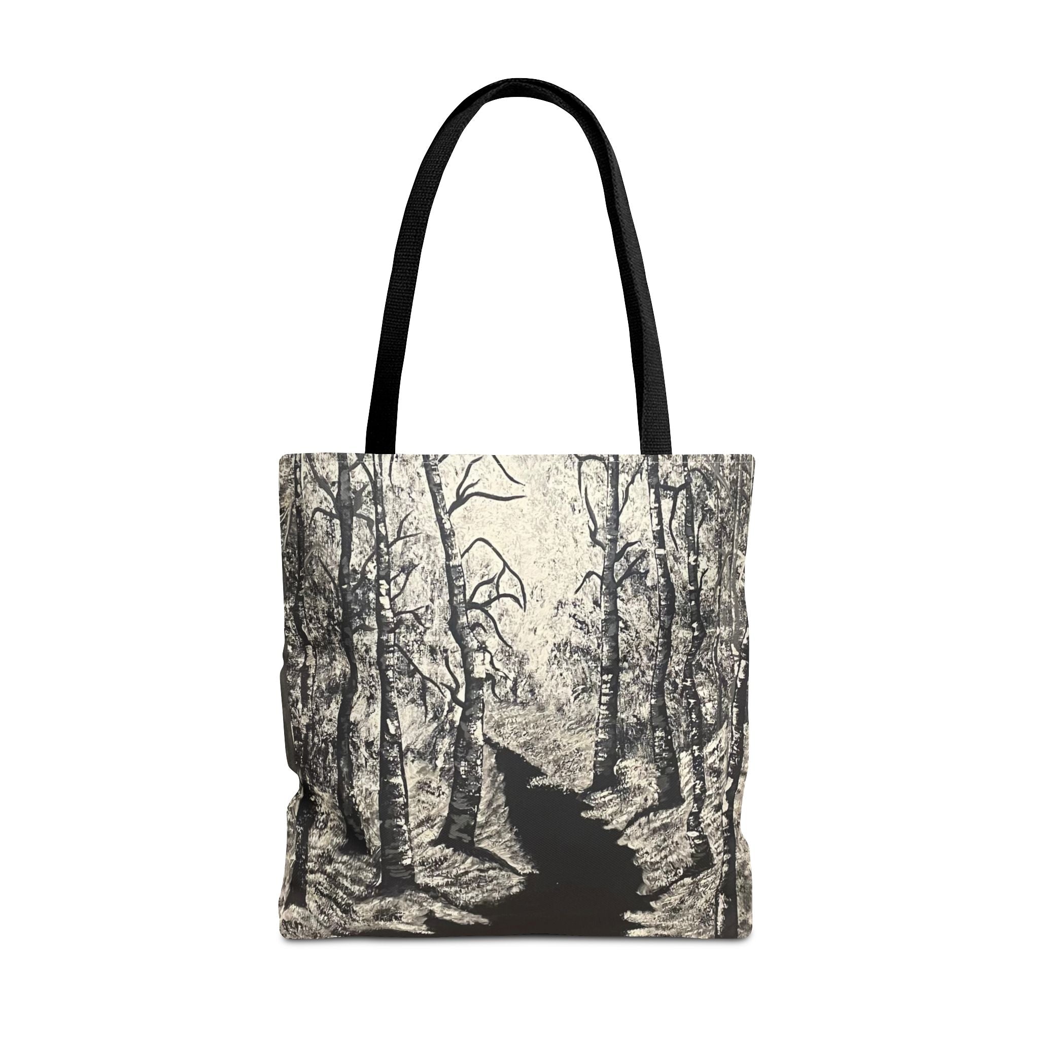 Silver Shadows Hand Painted Tote Bag