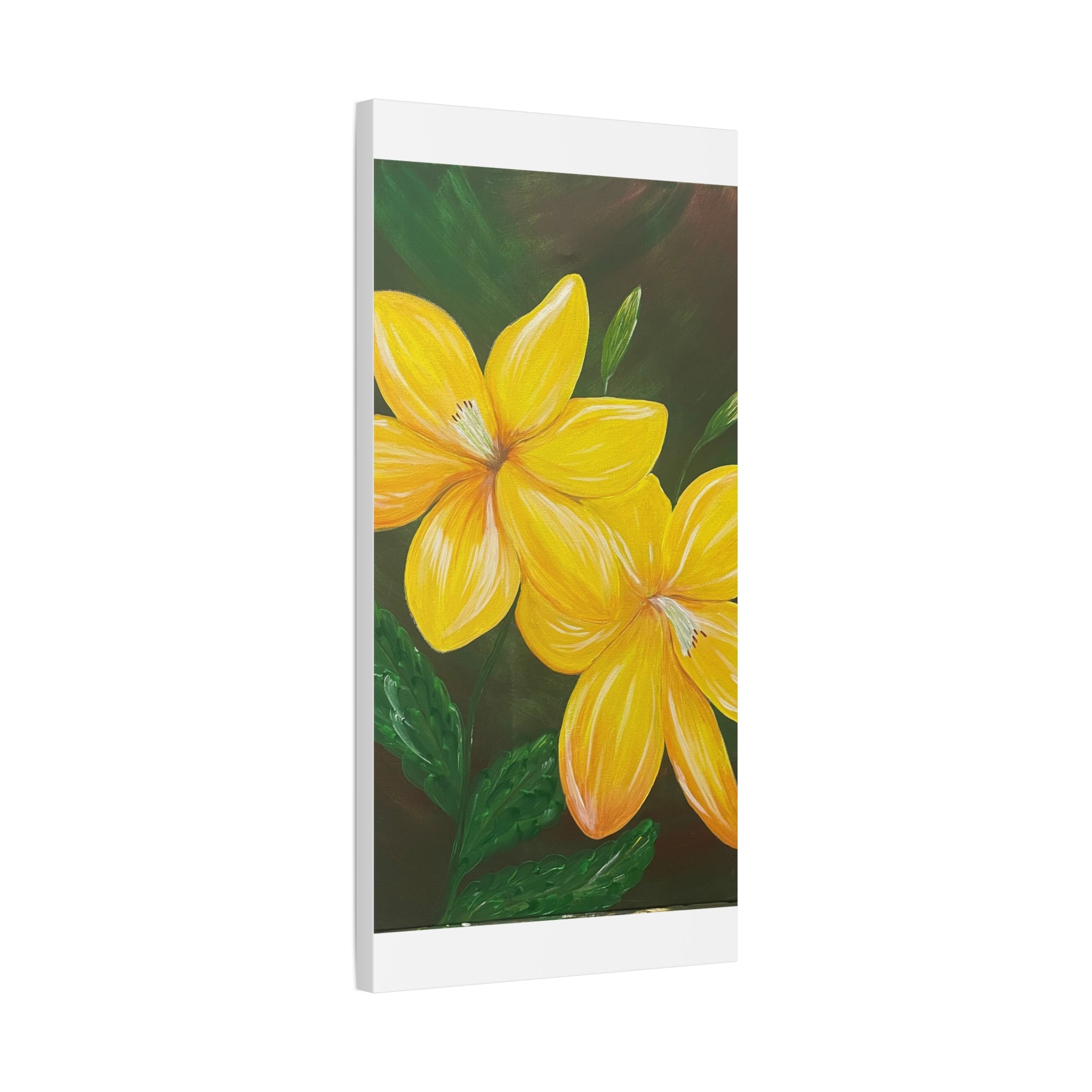 Golden Bloom Canvas Wall Art