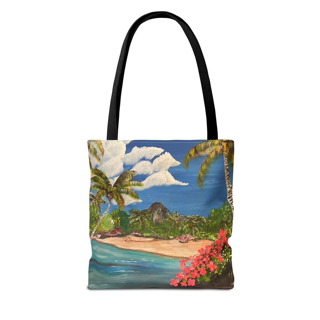 Blooming Paradise Hand Painted Tote Bag