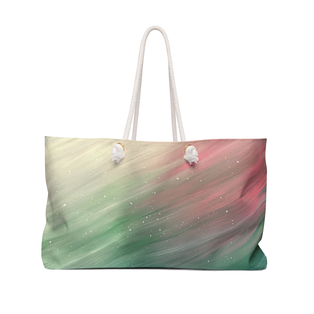 North Sky Tote Bag with Hand Painted Designs