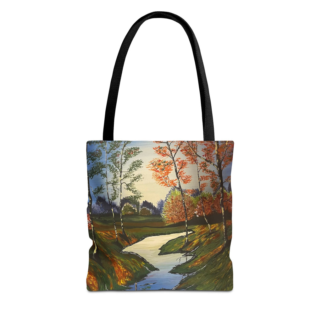 Whispering Birches Hand Painted Tote Bag
