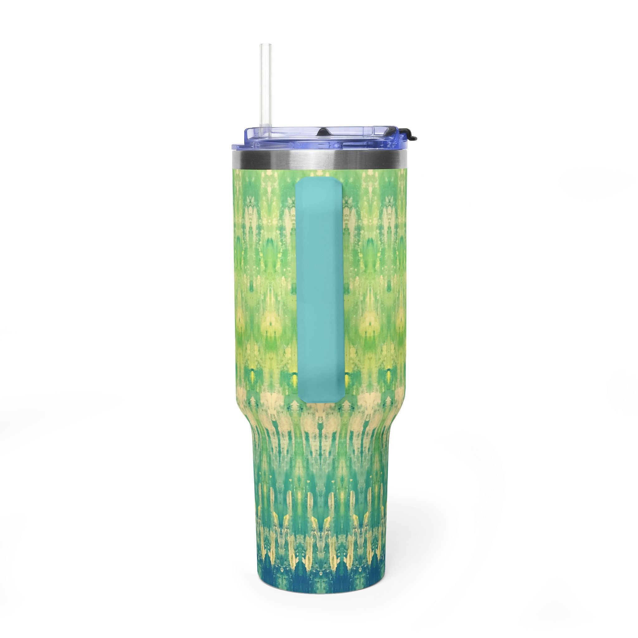 Hues of Heritage 40oz  Vacuum Tumbler — Insulated Travel Mug with Straw