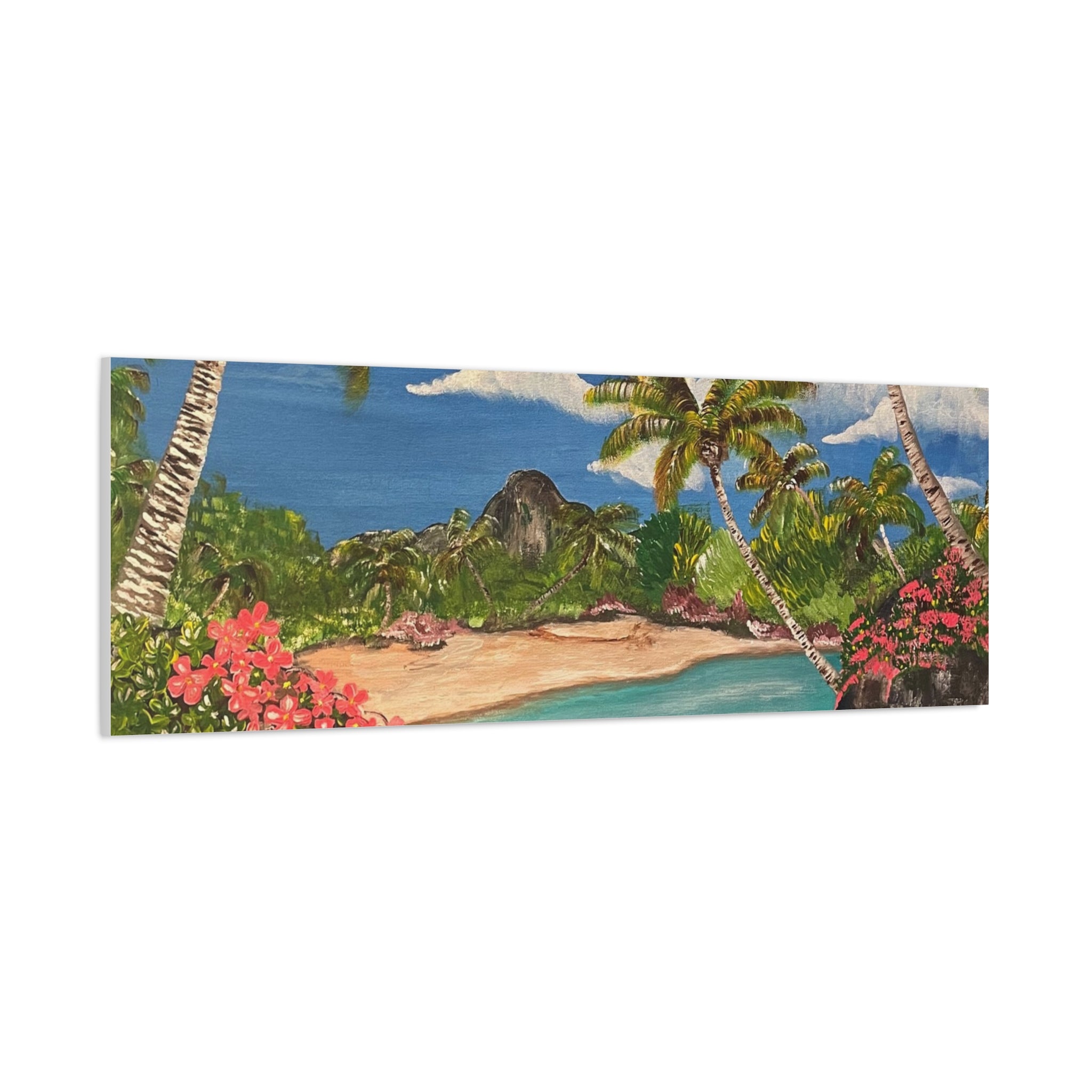 Blooming Paradise Abstract Art Canvas - Contemporary Wall Decor