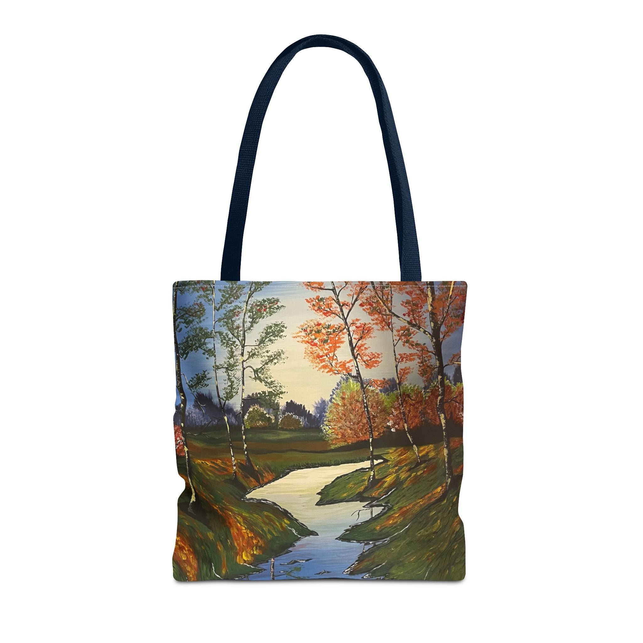 Whispering Birches Hand Painted Tote Bag