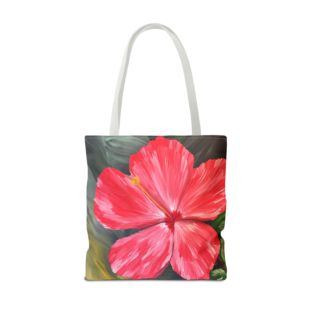 Hibiscus Hues Hand Painted Tote Bag