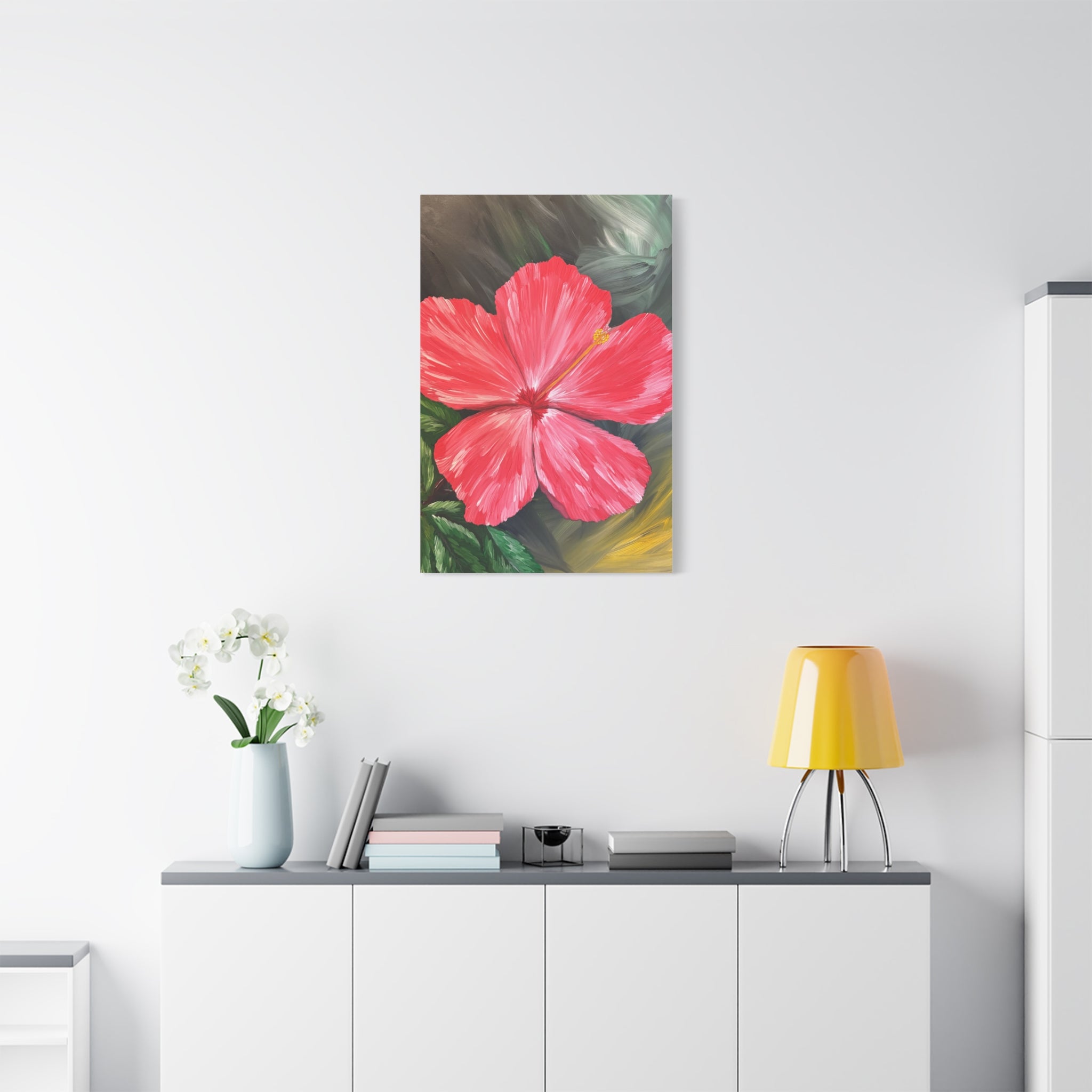 Hibiscus Hues Canvas Wall Art