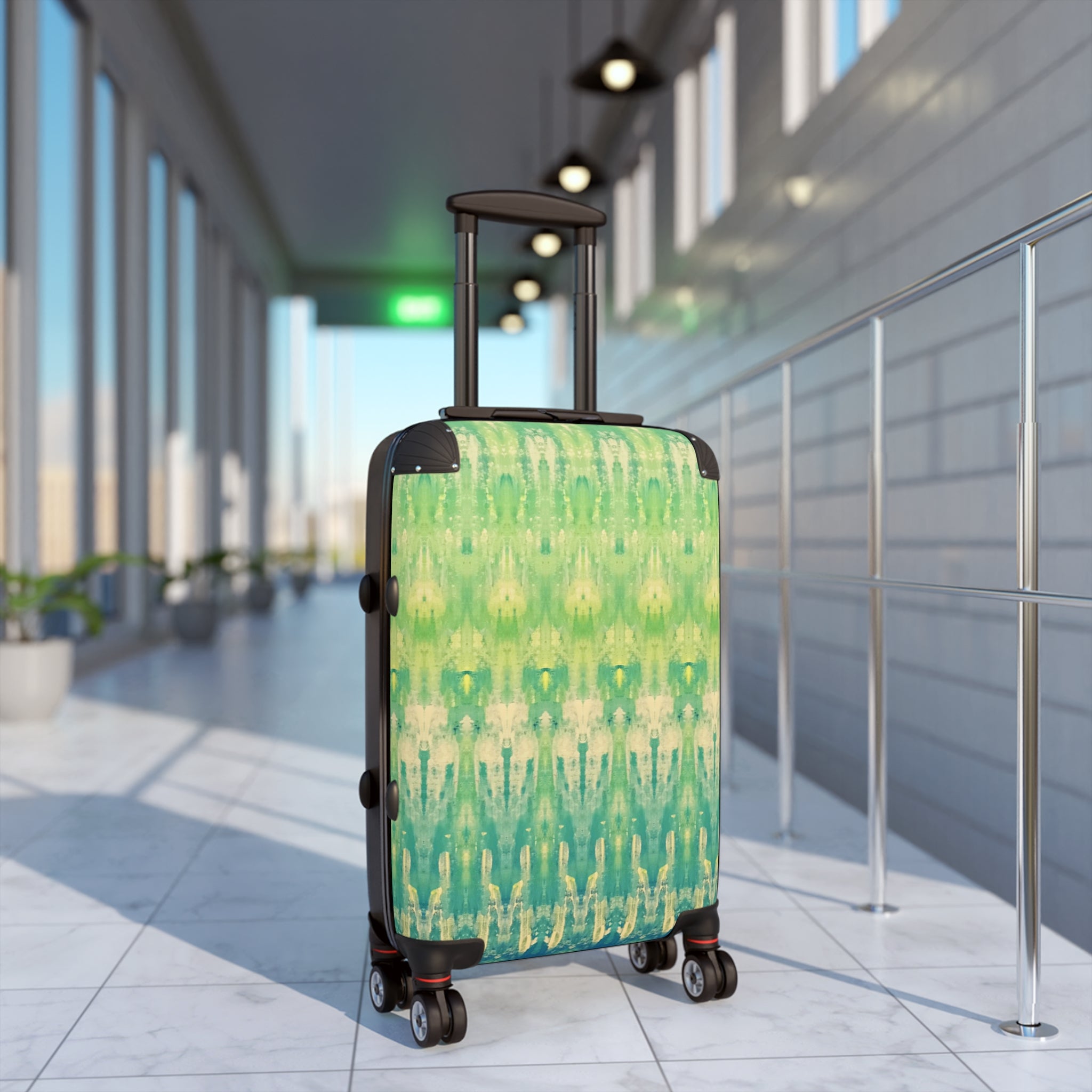 Hues of Heritage Handprinted Colorful Suitcase