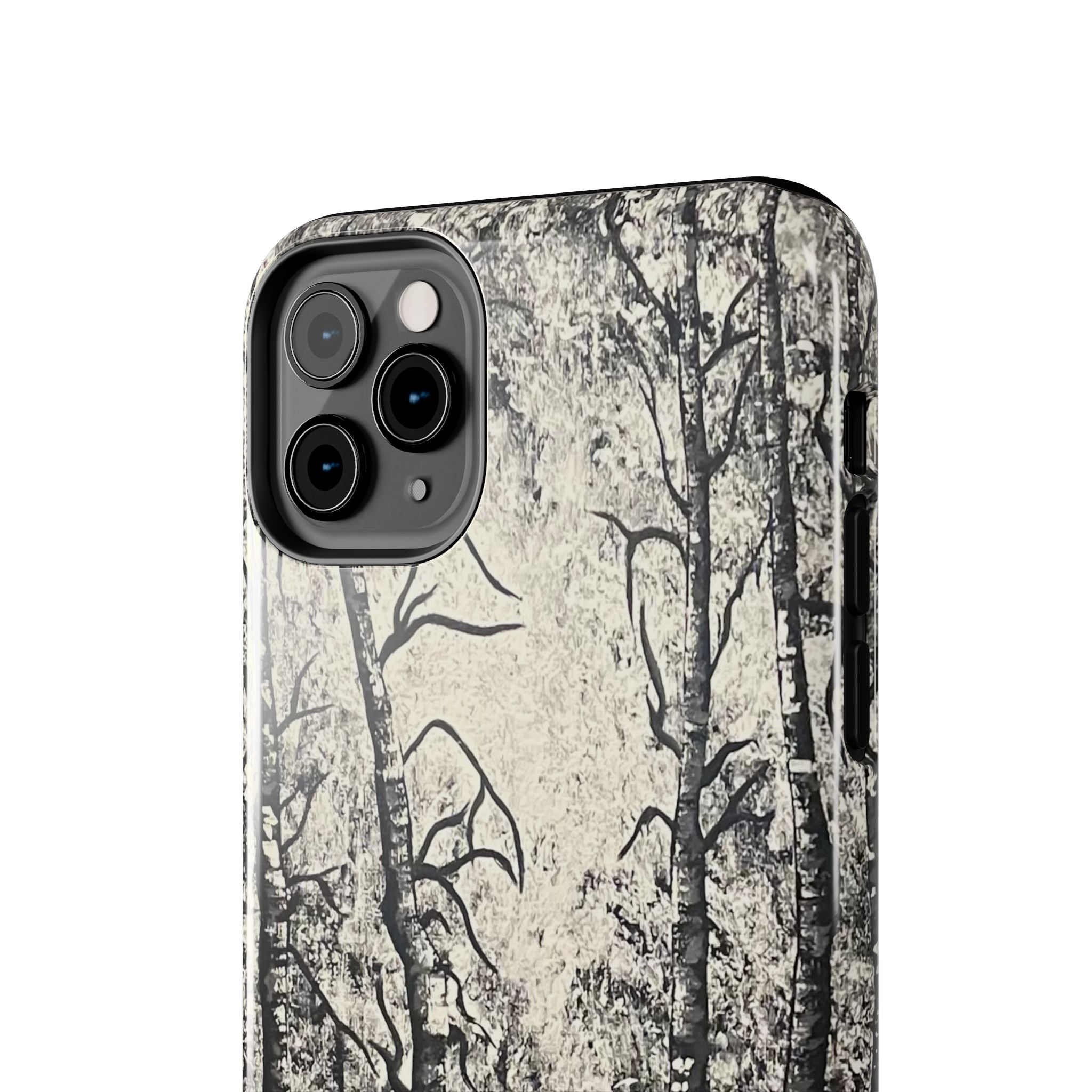 Silver Shadows Phone Case - Hand Painted Unique Designs