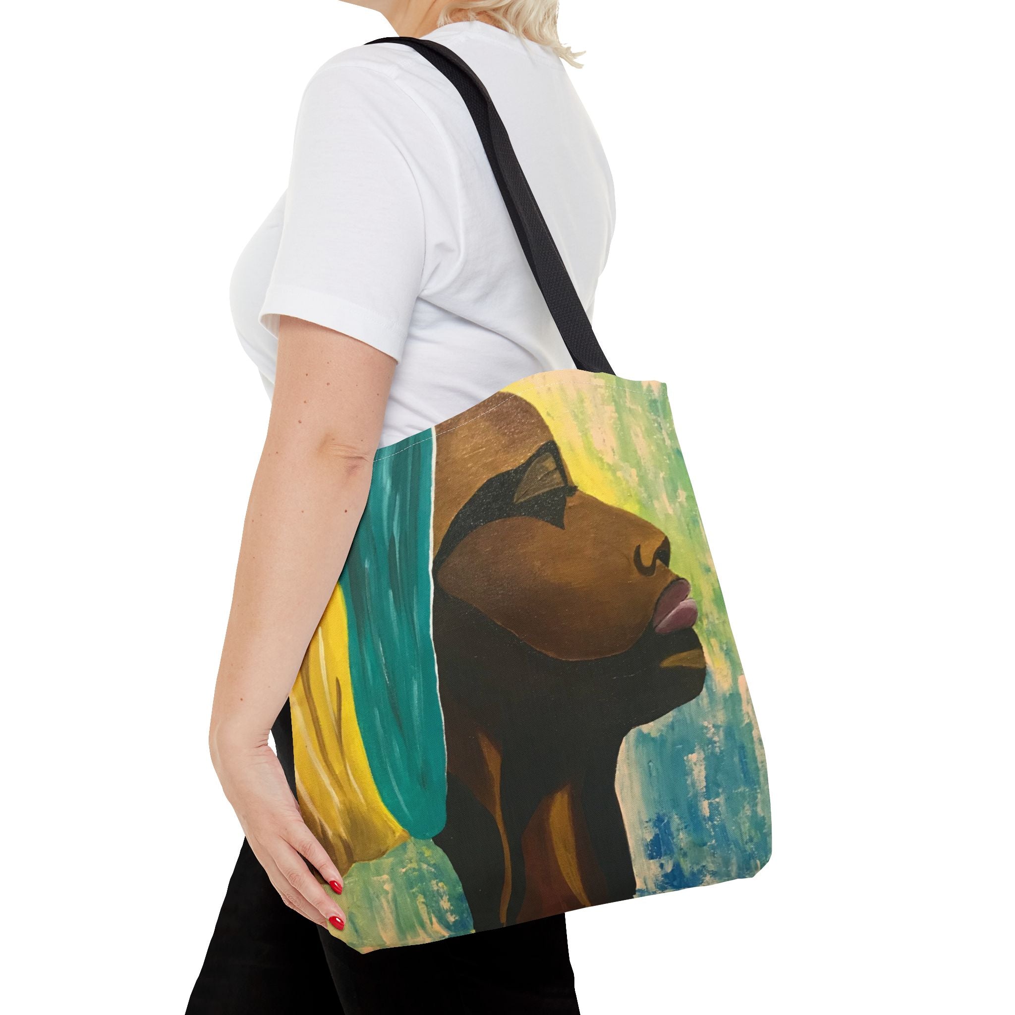 Hues of Heritage Hand Painted Tote Bag