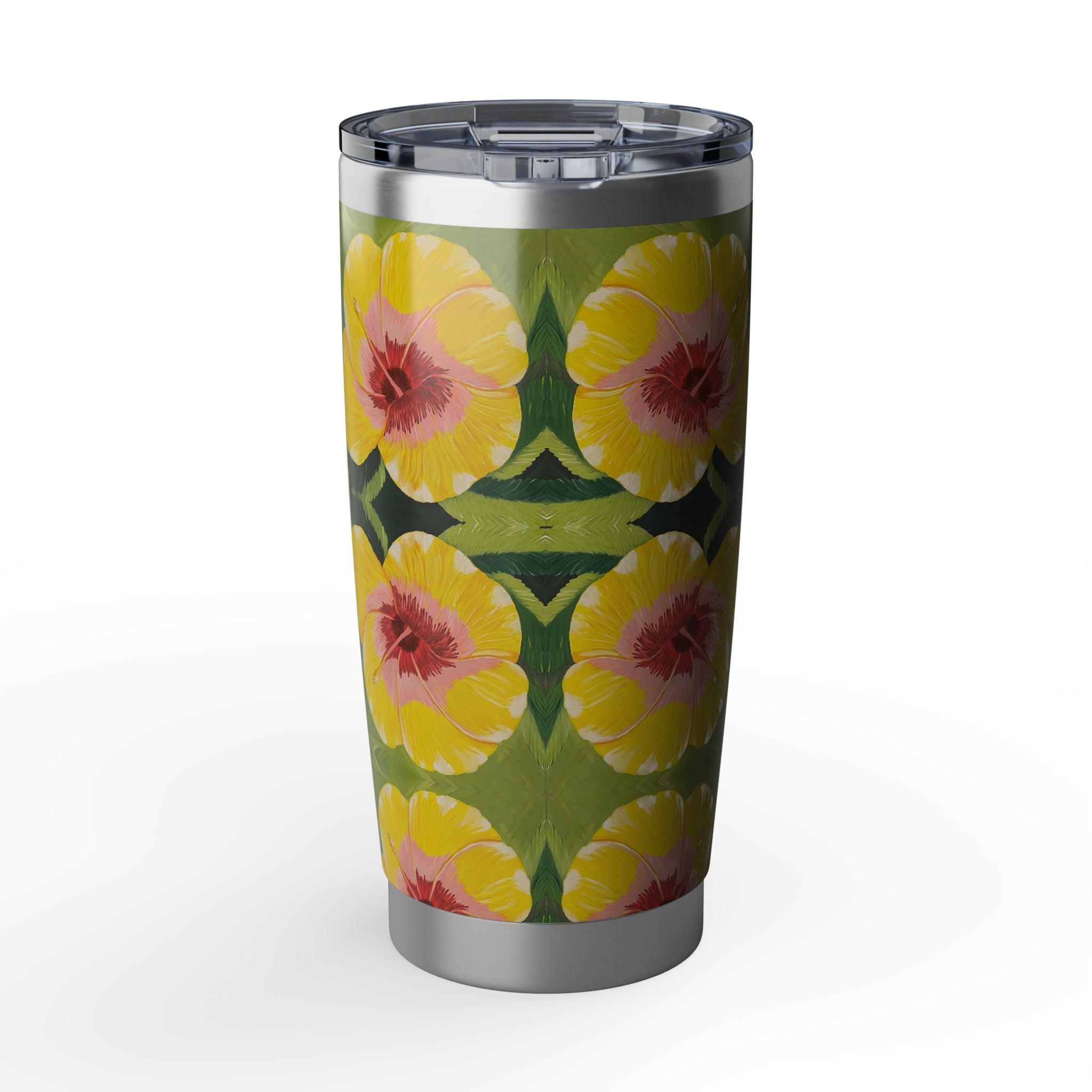 Blushing Sunrise Bloom Tumbler | Vagabond 20oz Insulated Drinkware, Summer Travel Mug, Gift for Nature Lovers, Eco-Friendly Hydration