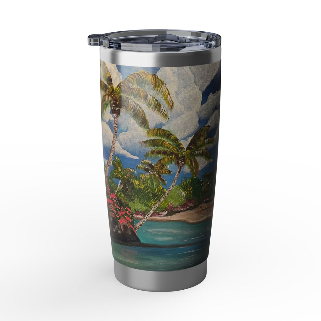 Blooming Paradise 20oz Insulated Drinkware, Summer Travel Mug, Gift for Nature Lovers, Eco-Friendly Hydration