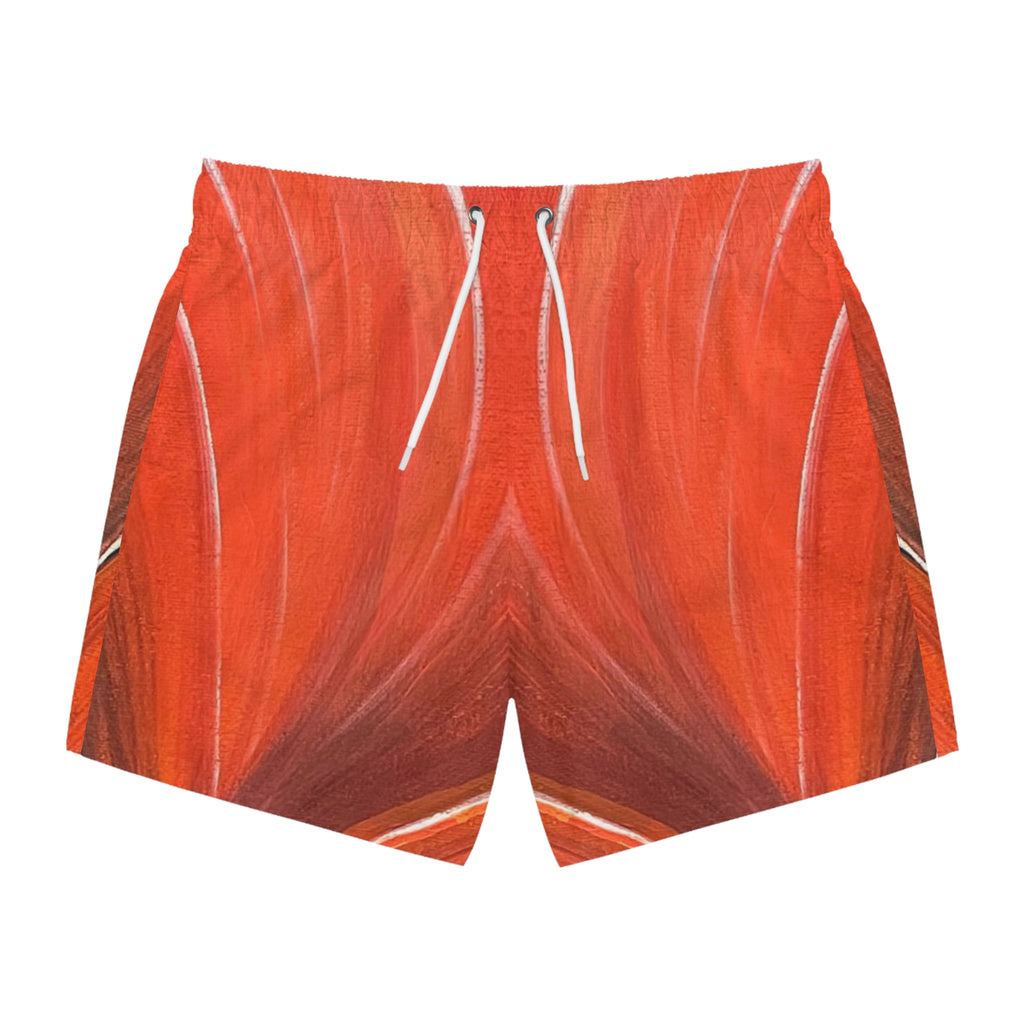 Scarlet Veil Swim Trunks