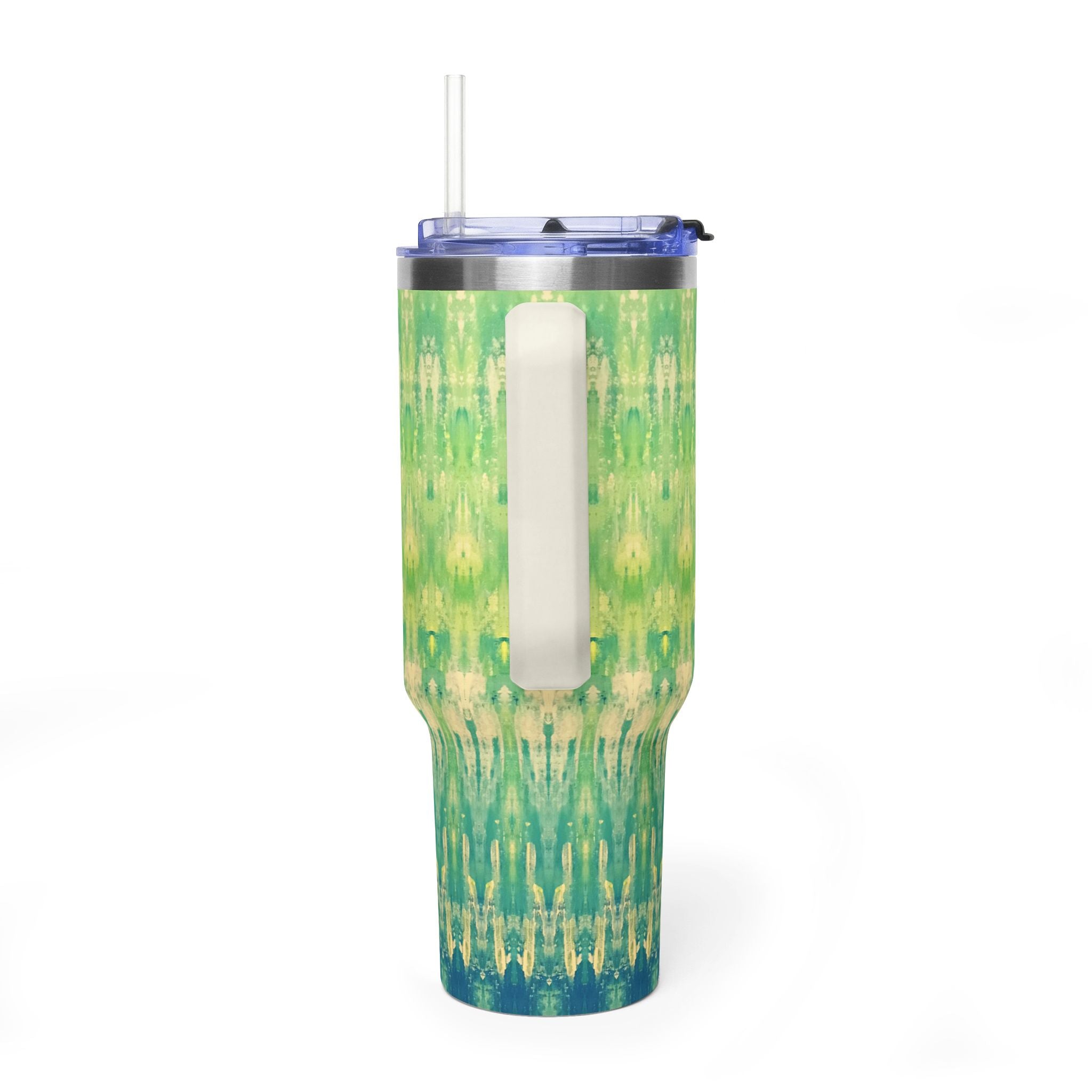 Hues of Heritage 40oz  Vacuum Tumbler — Insulated Travel Mug with Straw